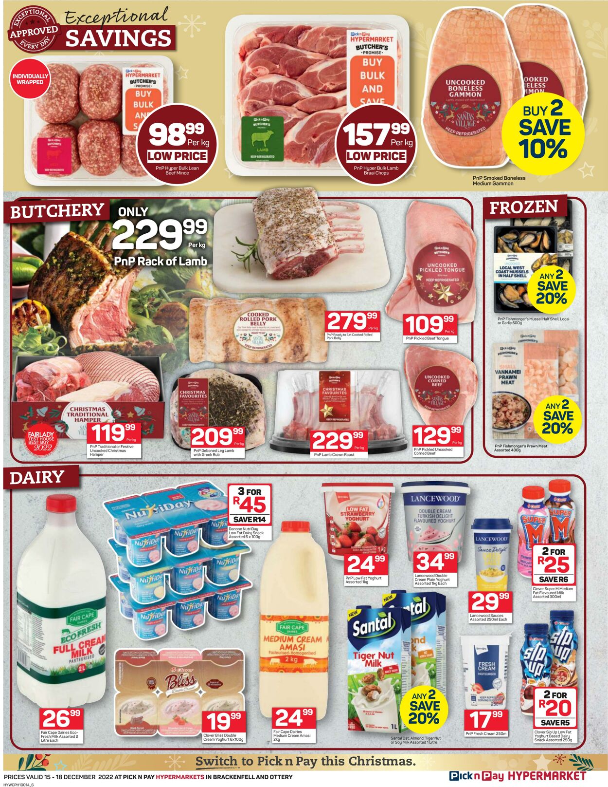 Special Pick n Pay 15.12.2022 - 18.12.2022