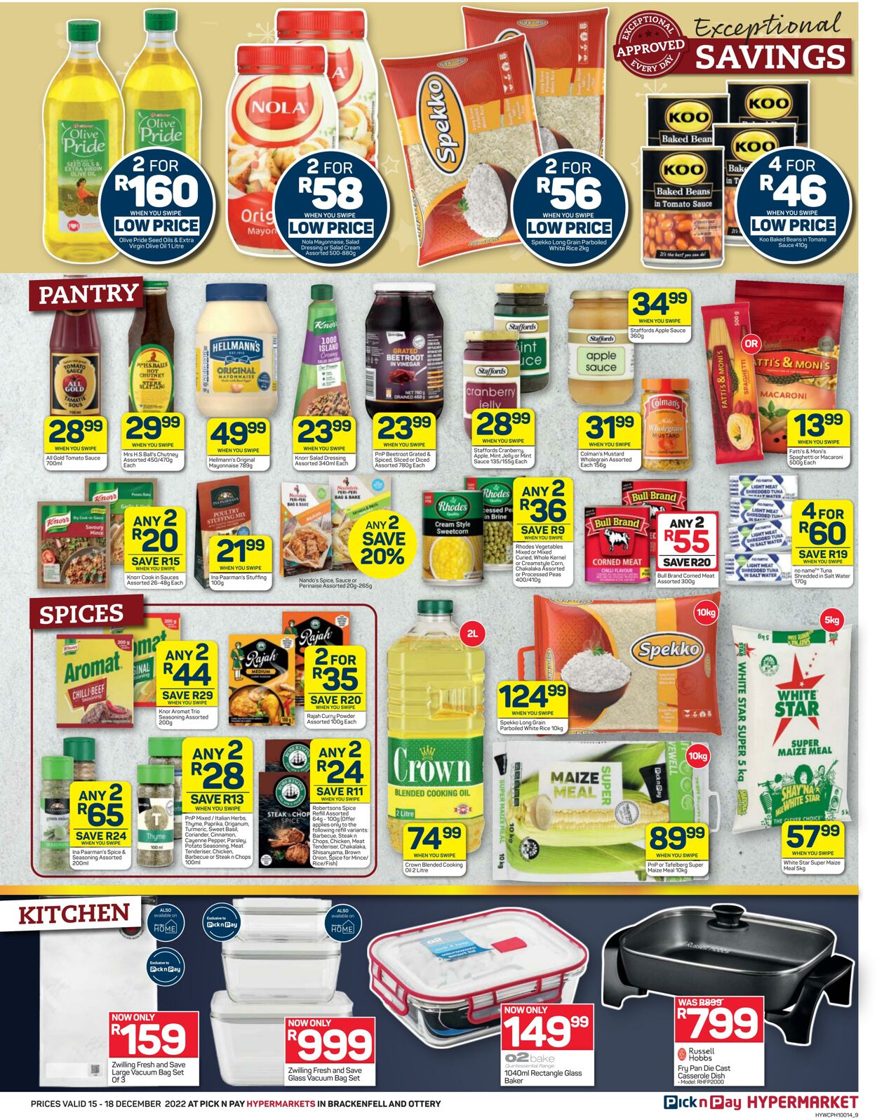 Special Pick n Pay 15.12.2022 - 18.12.2022