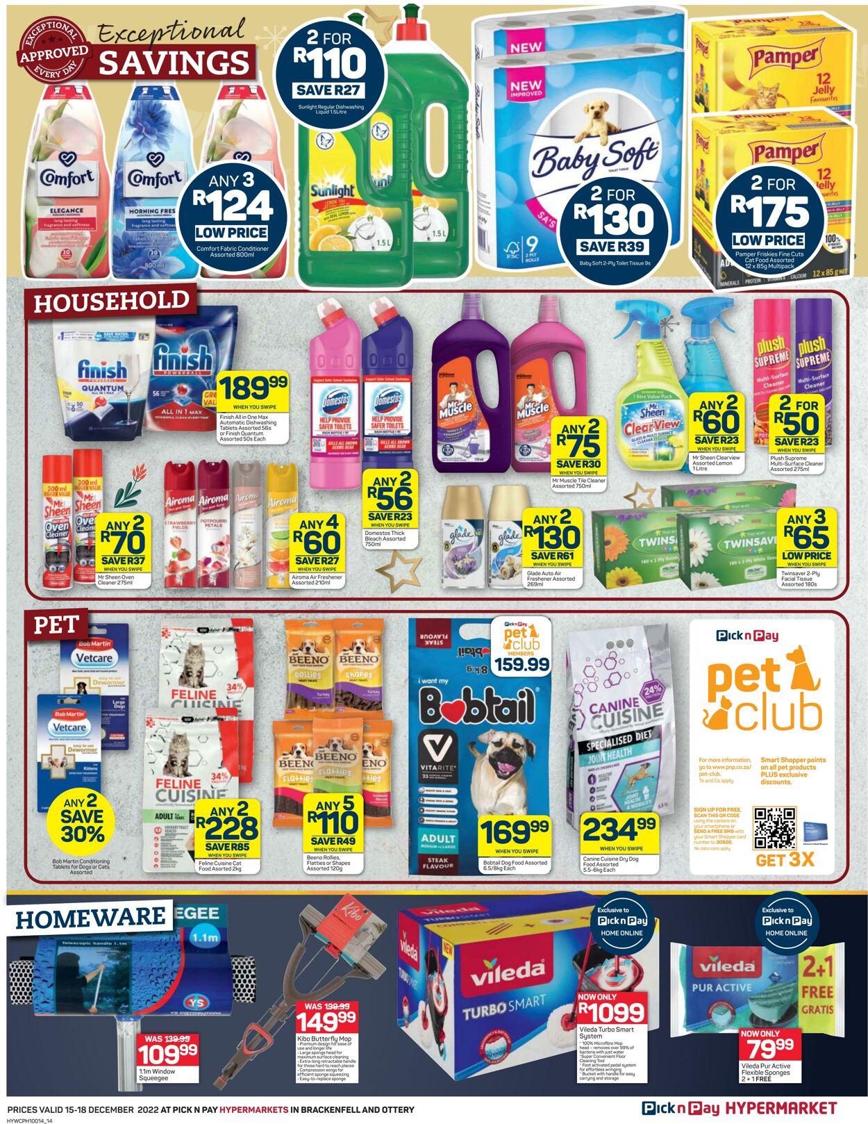 Special Pick n Pay 15.12.2022 - 18.12.2022