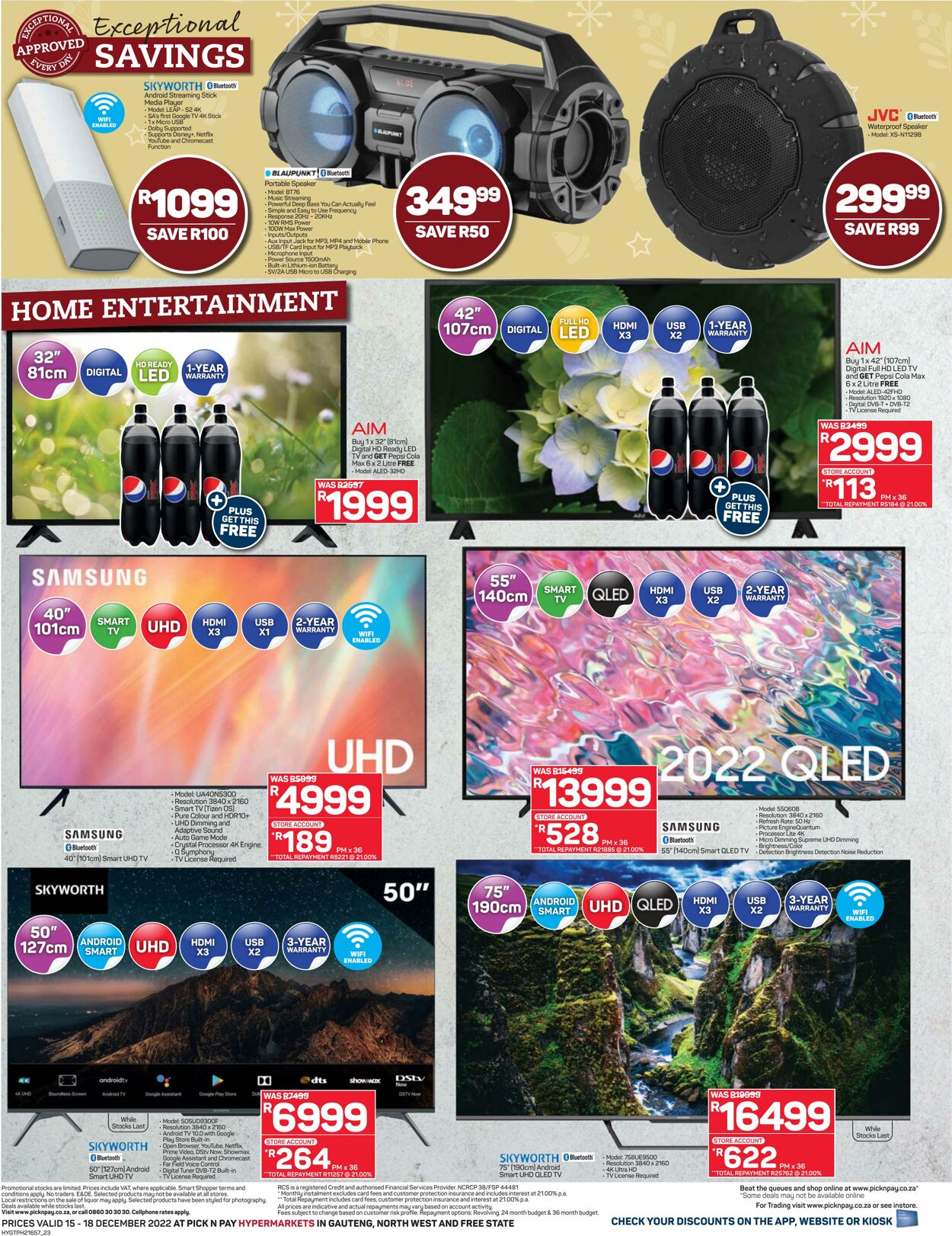 Special Pick n Pay 15.12.2022 - 18.12.2022