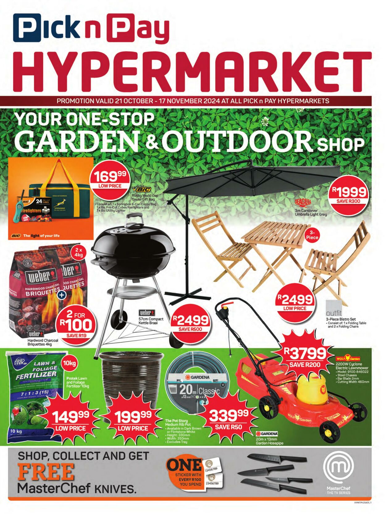 Special Pick n Pay - Hyper Garden & Outdoor Specials 21 Oct, 2024 - 17 Nov, 2024