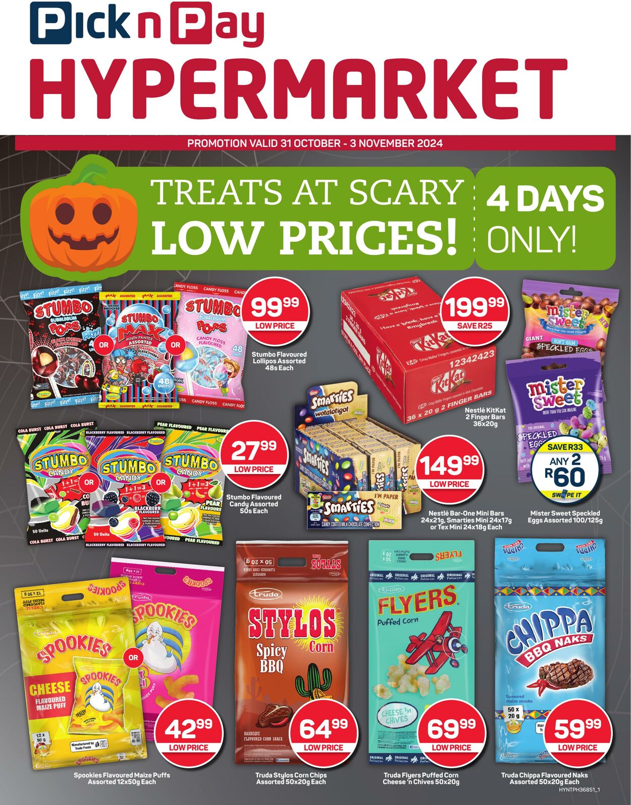 Special Pick n Pay - Hyper Halloween Specials 31 Oct, 2024 - 3 Nov, 2024