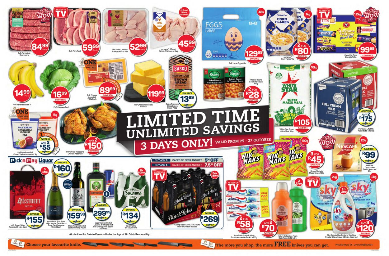 Special Pick n Pay 25.10.2024 - 27.10.2024