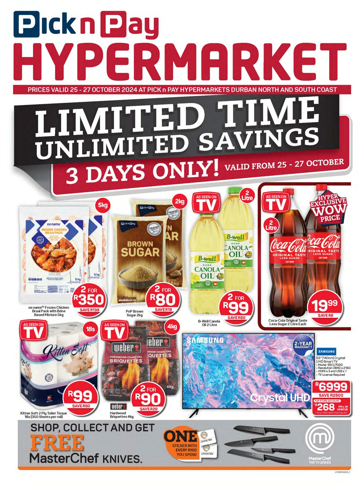 Special Pick n Pay - Hyper Limited Time Specials 25 Oct, 2024 - 27 Oct, 2024