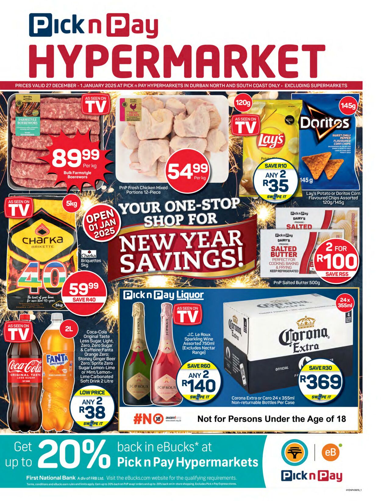 Special Pick n Pay - Hyper New Year Specials 27 Dec, 2024 - 1 Jan, 2025