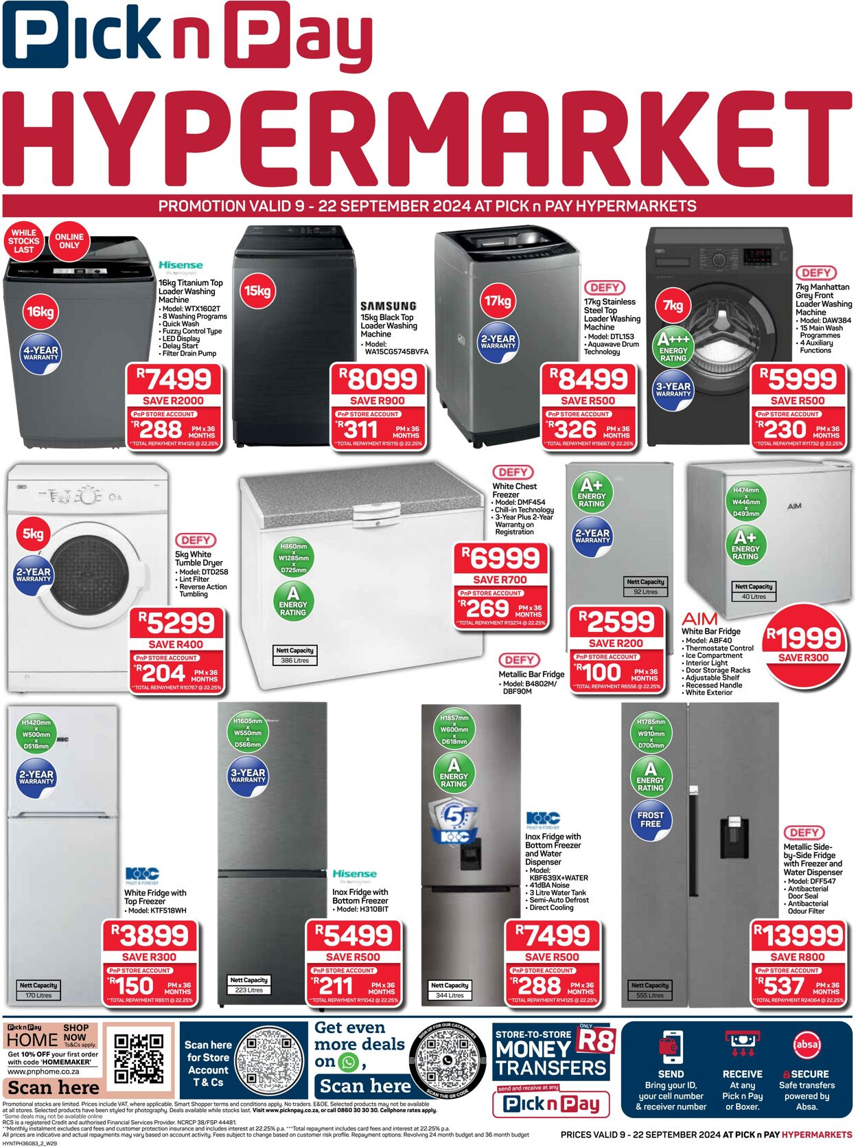 Special Pick n Pay 09.09.2024 - 22.09.2024