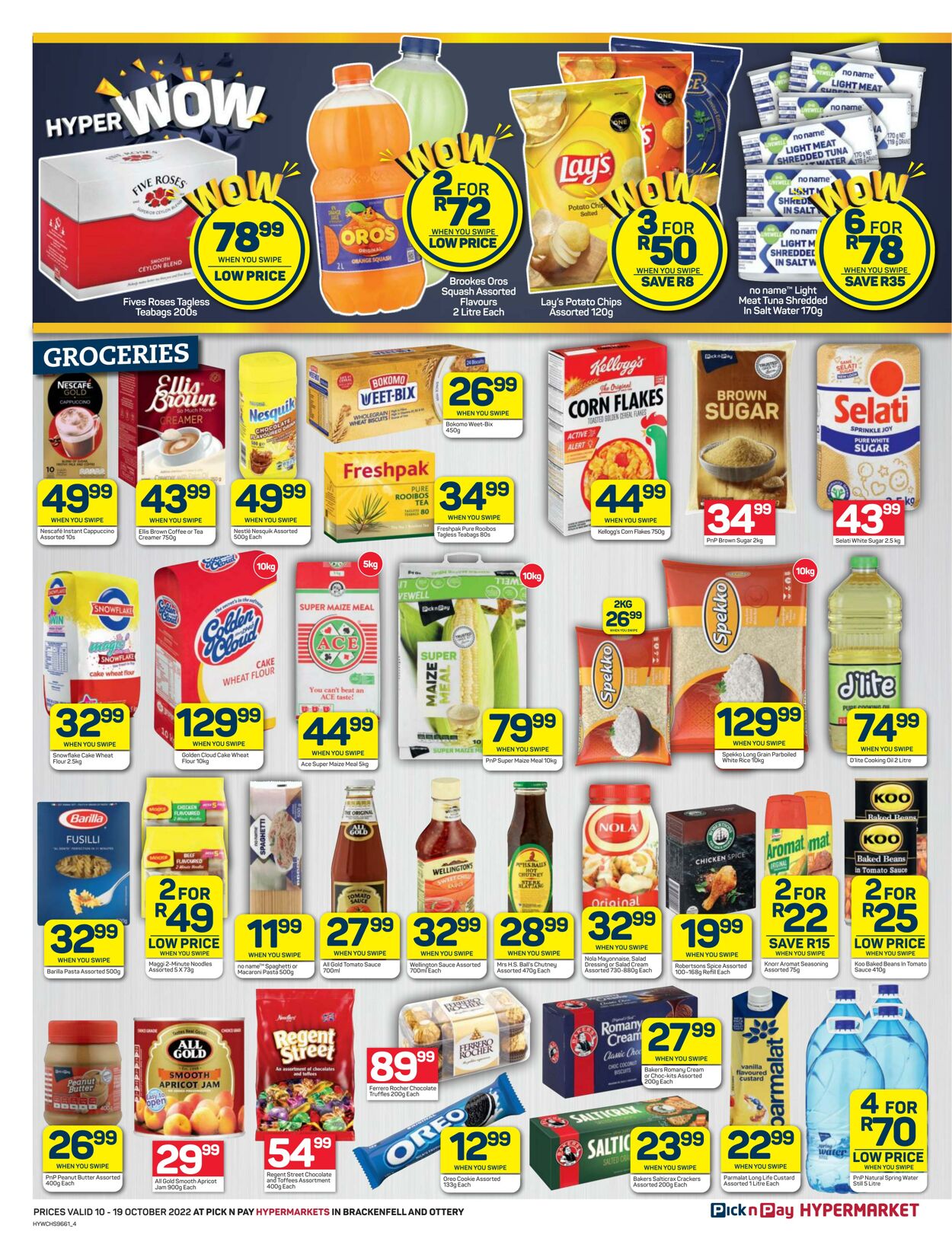 Pick n Pay Promotional Leaflet - Valid from 10.10 to 19.10 - Page nb 4 ...