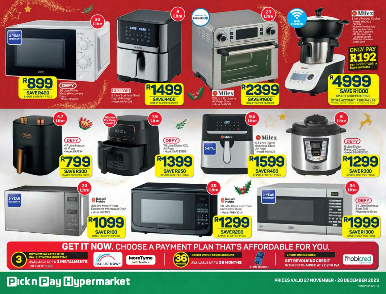 Special Pick n Pay 27.11.2023 - 26.12.2023