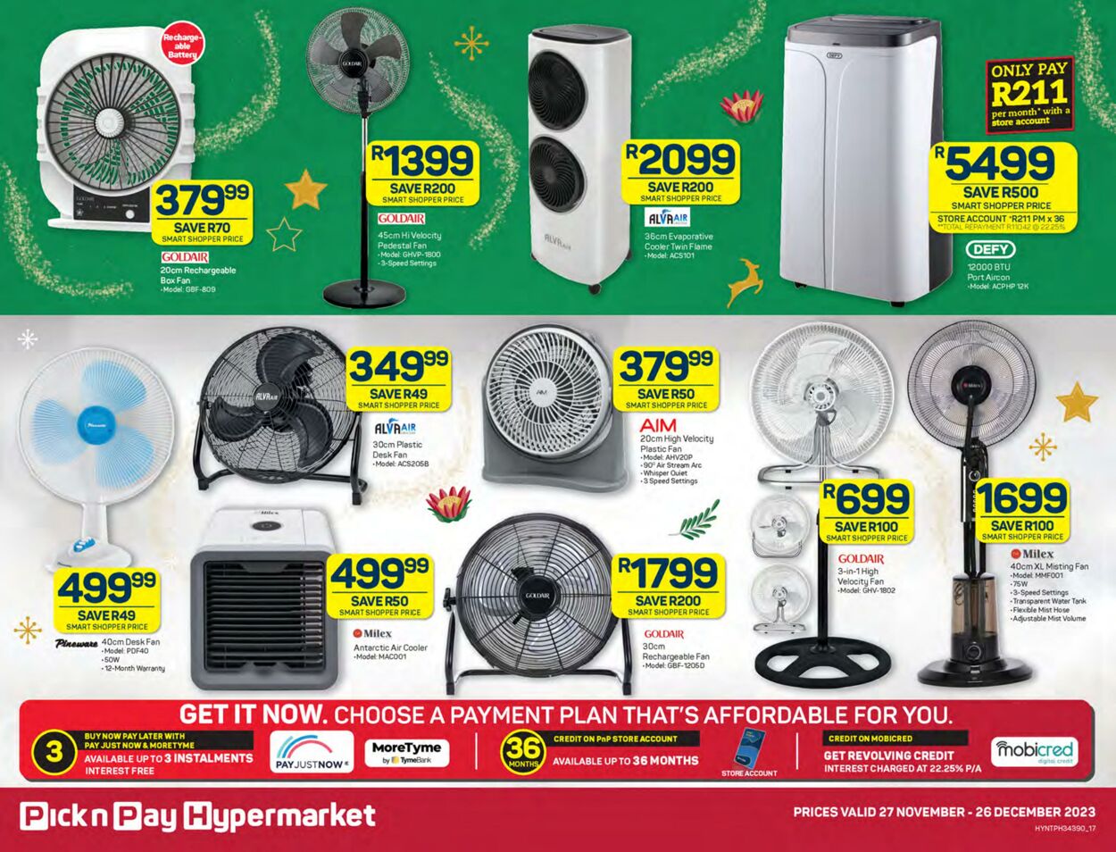 Special Pick n Pay 27.11.2023 - 26.12.2023