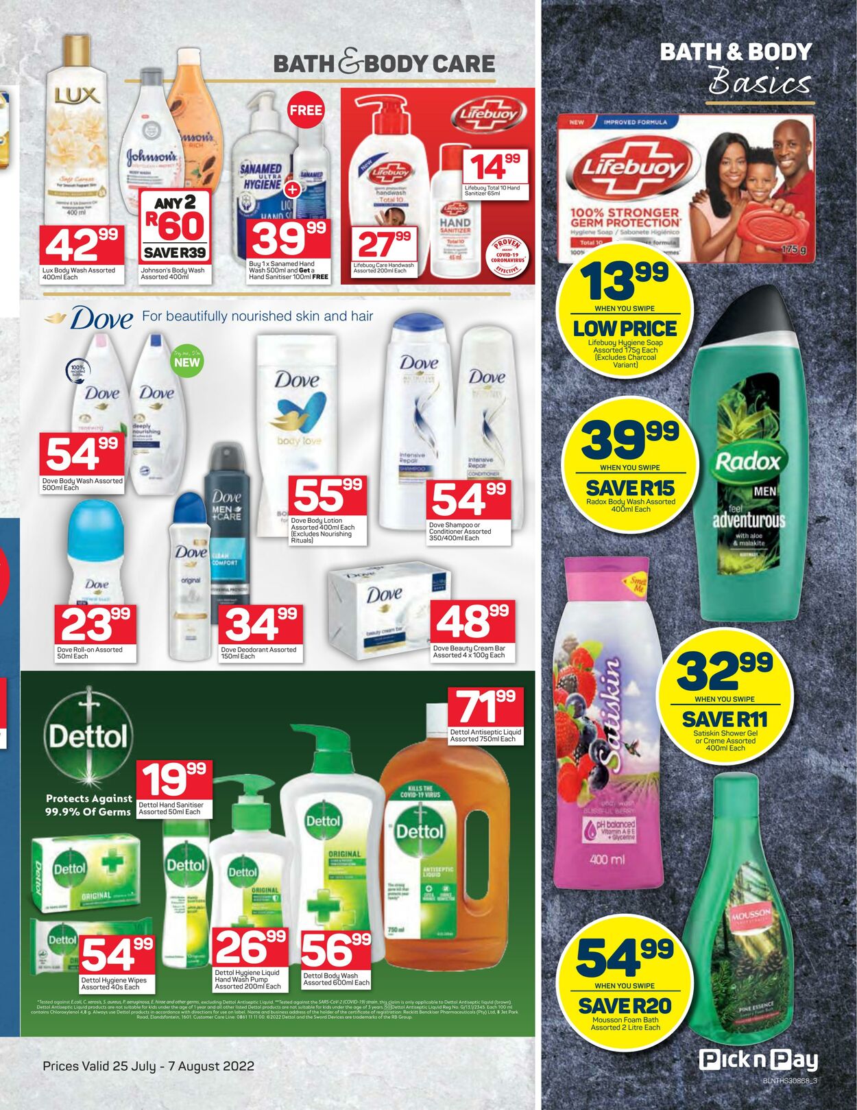 Special Pick n Pay 25.07.2022-07.08.2022
