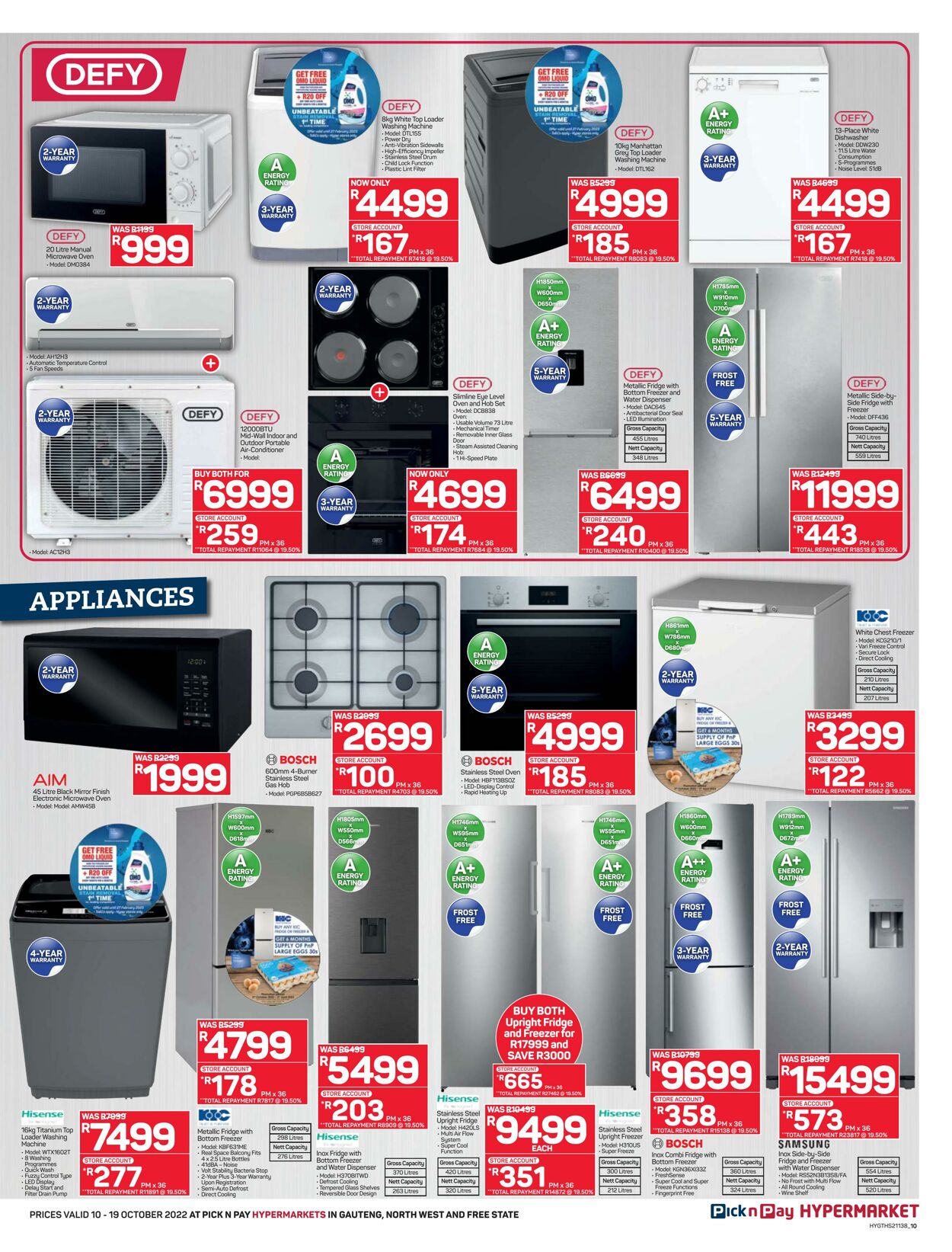 Special Pick n Pay 10.10.2022 - 19.10.2022