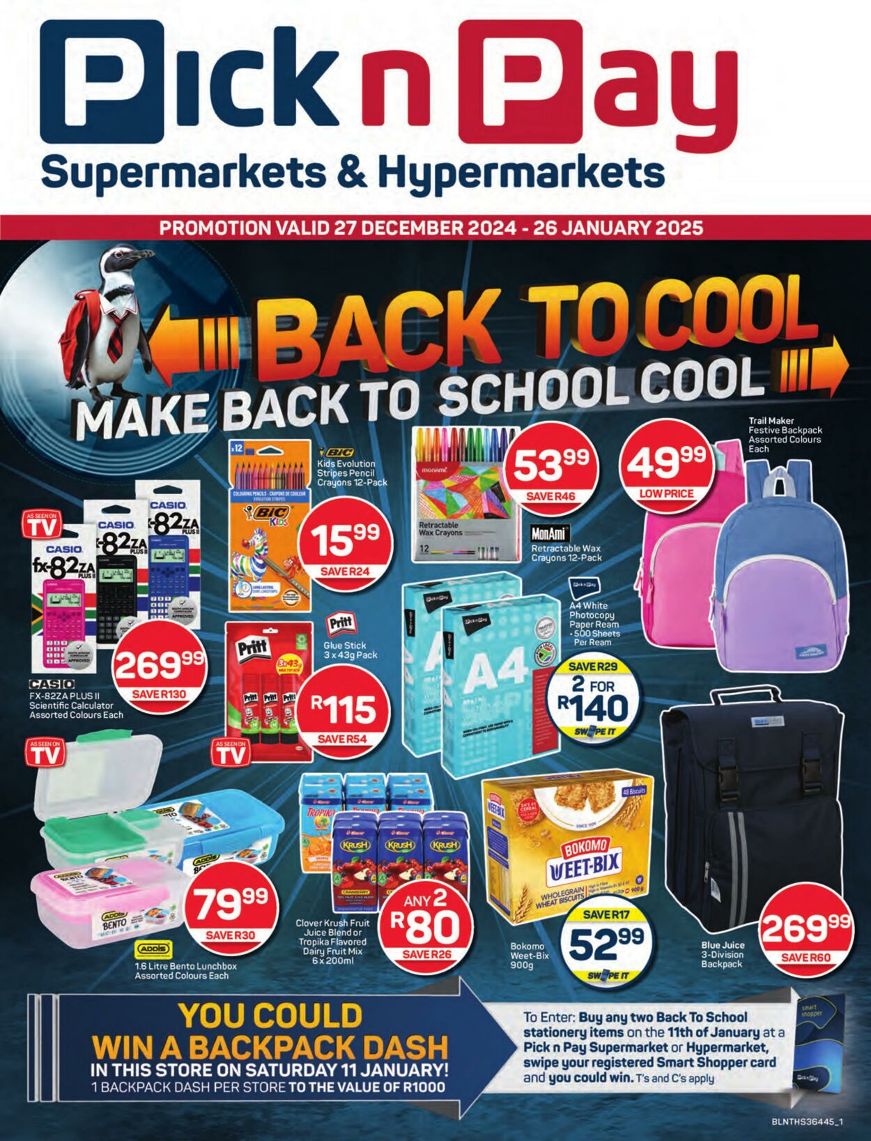 Special Pick n Pay - Pick n Pay Back To School Specials 27 Dec, 2024 - 26 Jan, 2025