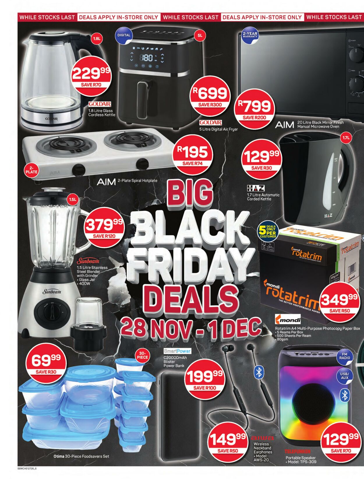 Special Pick n Pay 28.11.2024 - 01.12.2024