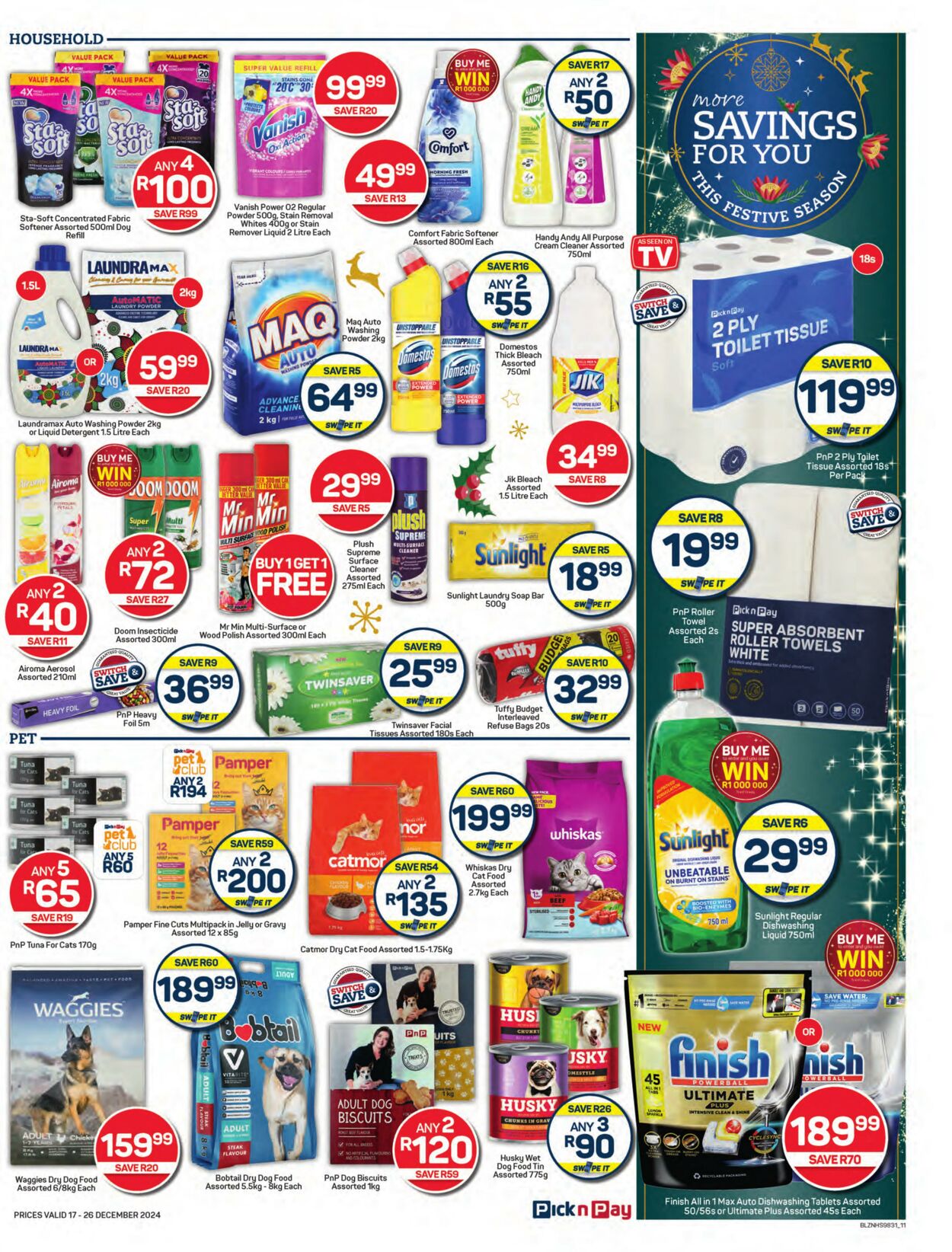 Special Pick n Pay 17.12.2024 - 26.12.2024