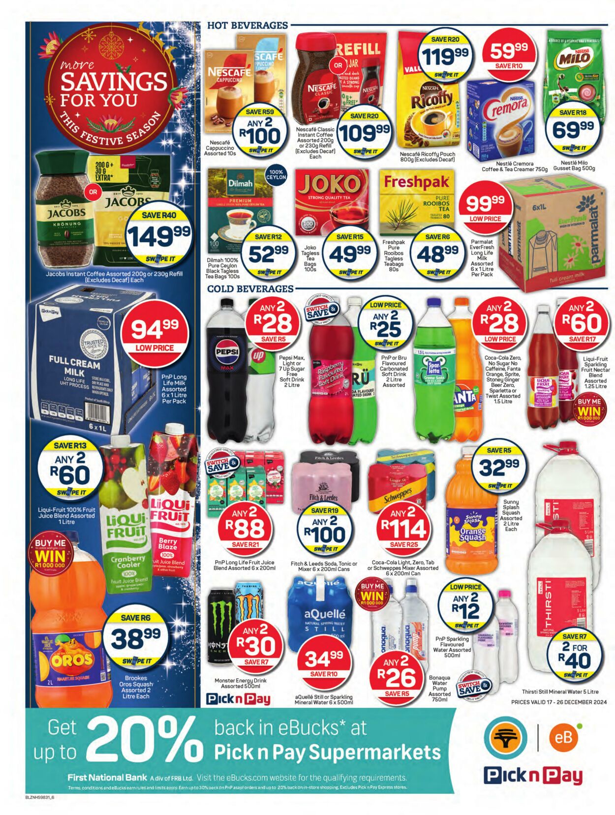 Special Pick n Pay 17.12.2024 - 26.12.2024