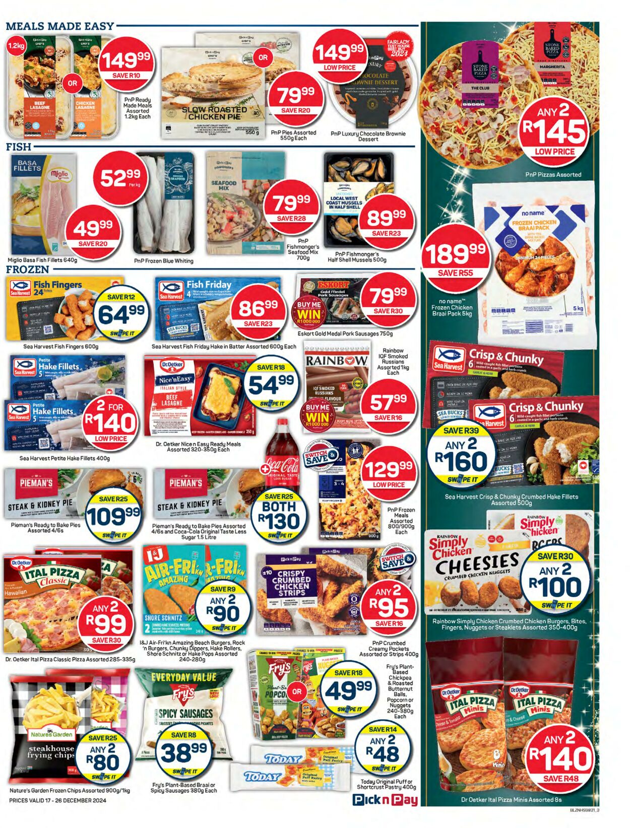 Special Pick n Pay 17.12.2024 - 26.12.2024