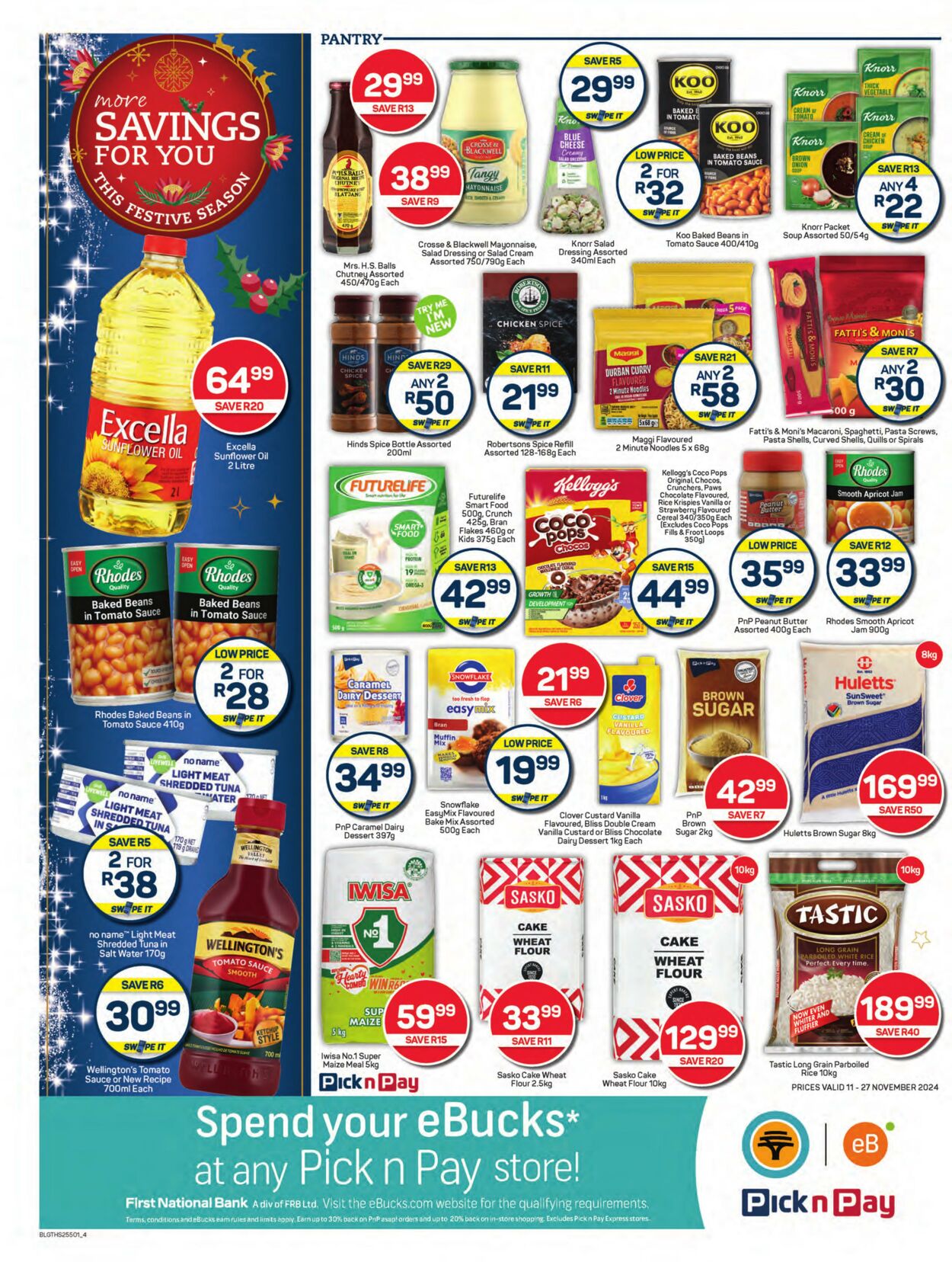 Special Pick n Pay 11.11.2024 - 27.11.2024