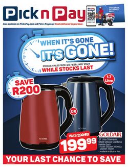 Special Pick n Pay 12.09.2022 - 18.09.2022