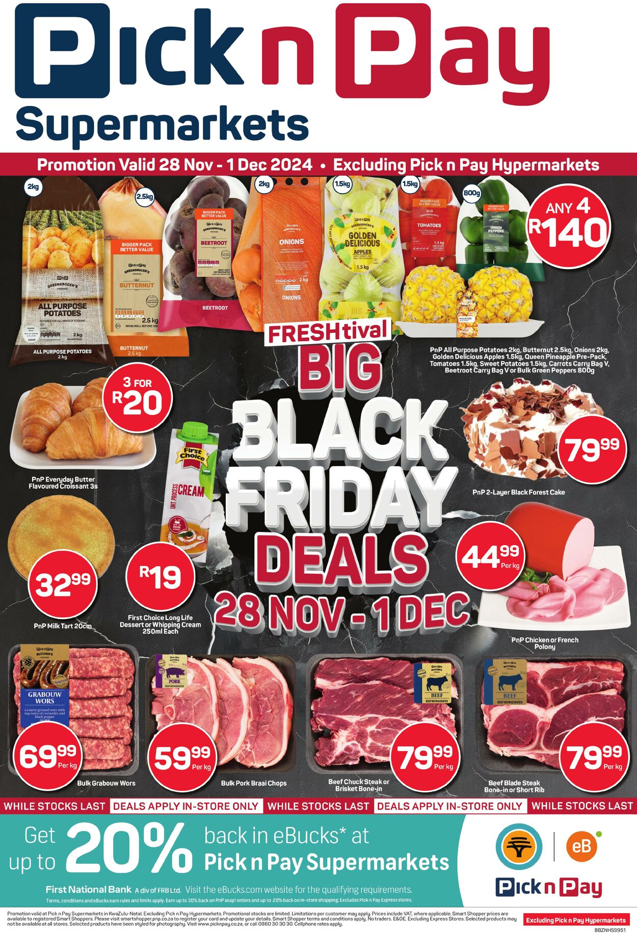 Special Pick n Pay - Pick n Pay Fresh Black Friday Specials 28 Nov, 2024 - 1 Dec, 2024