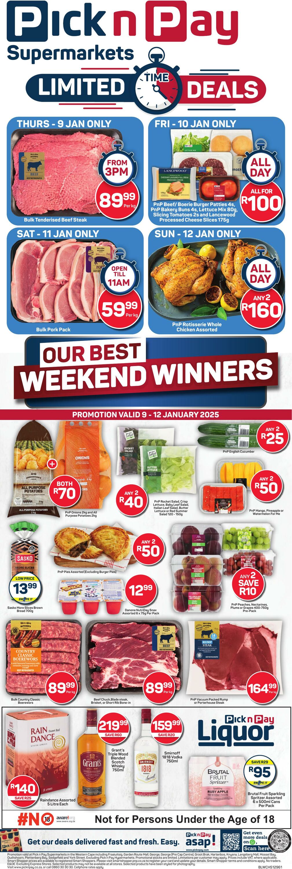 Special Pick n Pay - Pick n Pay Fresh Specials 9 Jan, 2025 - 12 Jan, 2025