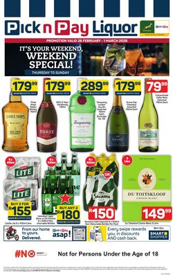 Special Pick n Pay 26.02.2026 - 01.03.2026