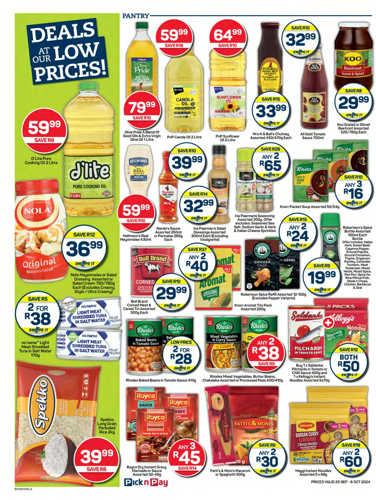 Special Pick n Pay 25.09.2024 - 06.10.2024