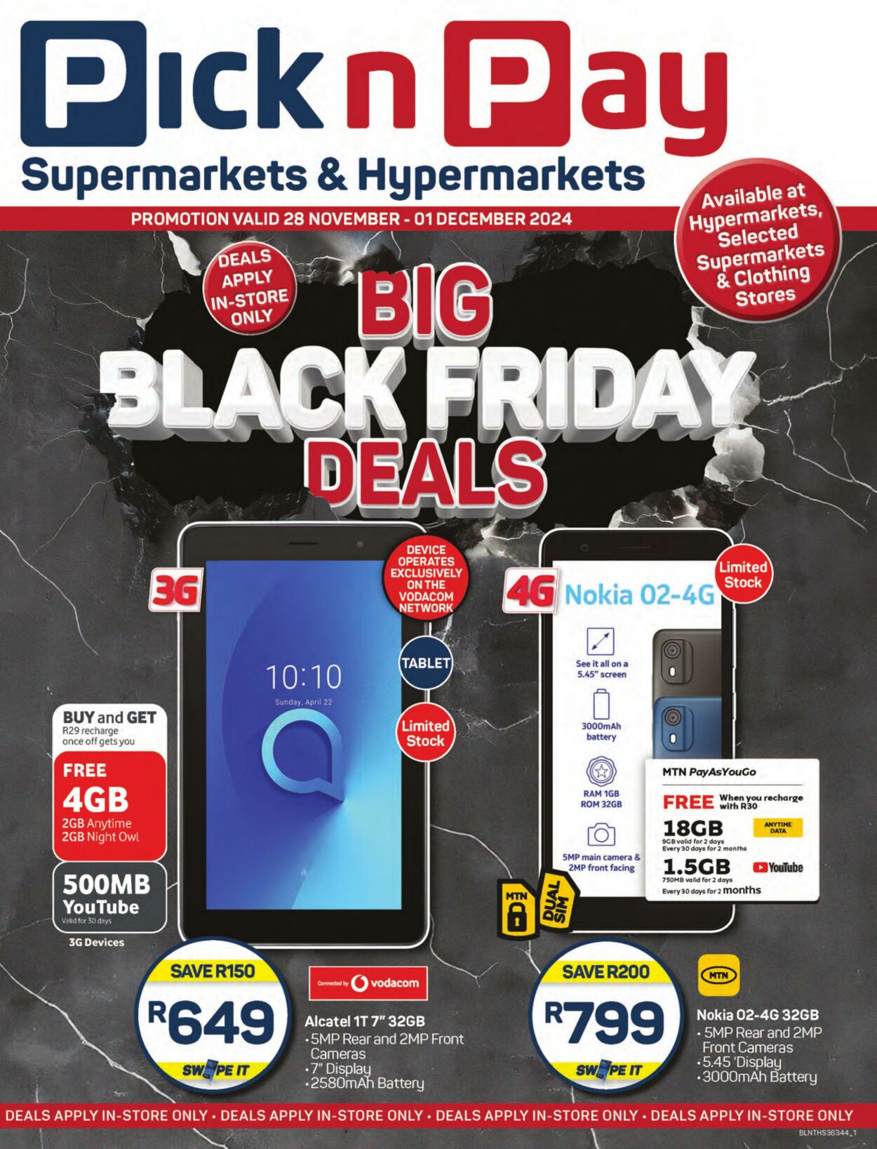 Special Pick n Pay 28.11.2024 - 01.12.2024