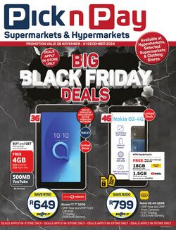 Special Pick n Pay 28.11.2024 - 01.12.2024