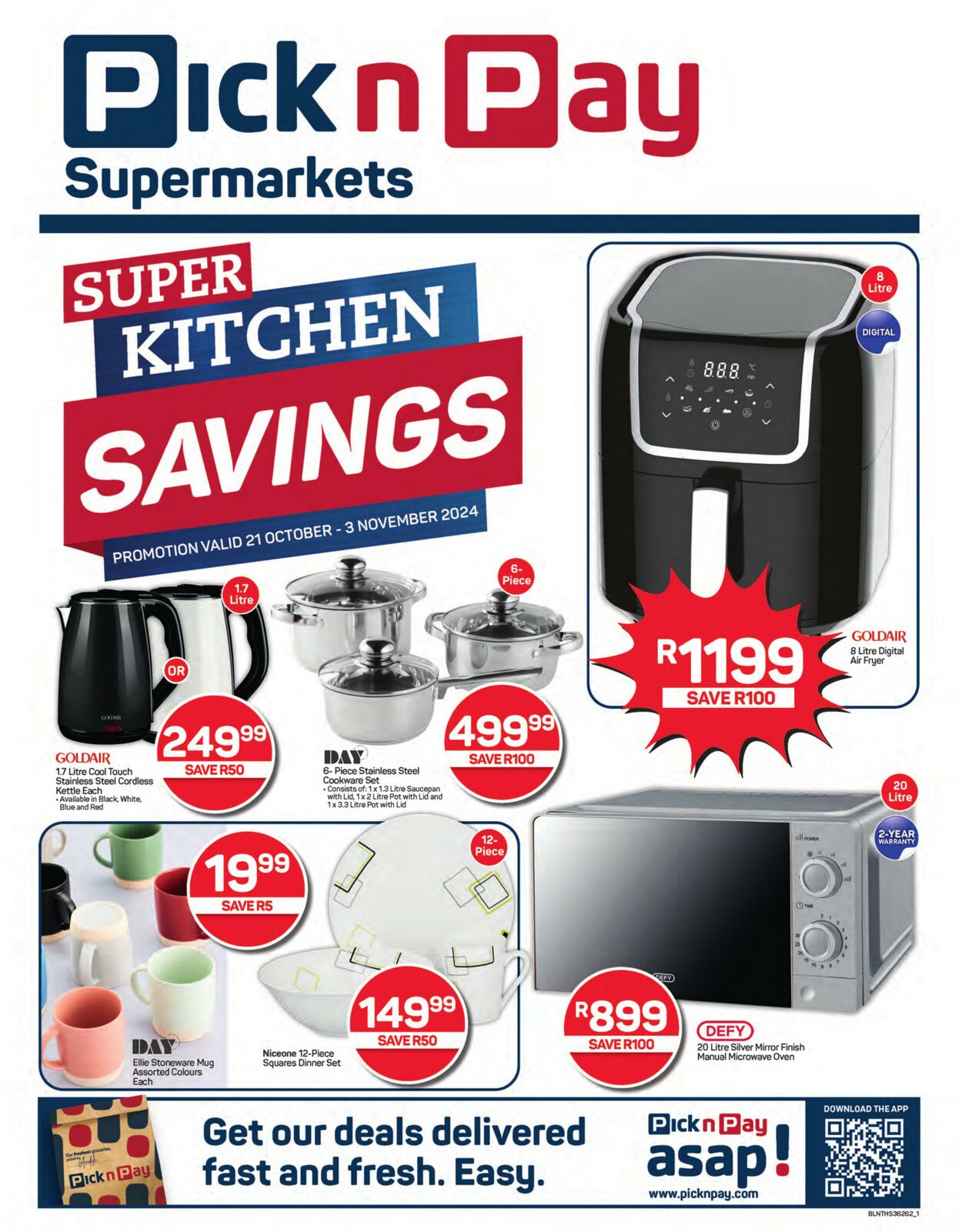 Special Pick n Pay - PnP Kitchen Specials 21 Oct, 2024 - 3 Nov, 2024