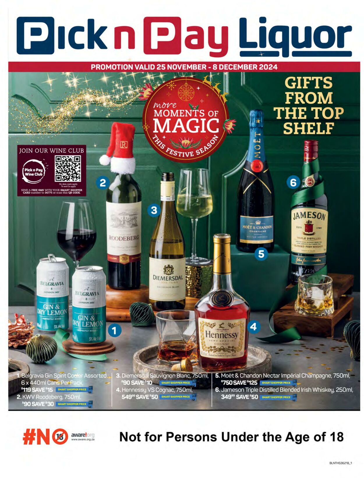 Special Pick n Pay - PnP Liquor Specials 25 Nov, 2024 - 8 Dec, 2024