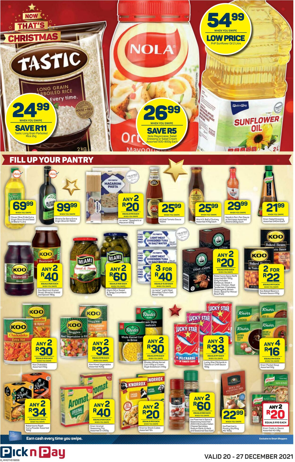 Special Pick n Pay 20.12.2021 - 27.12.2021