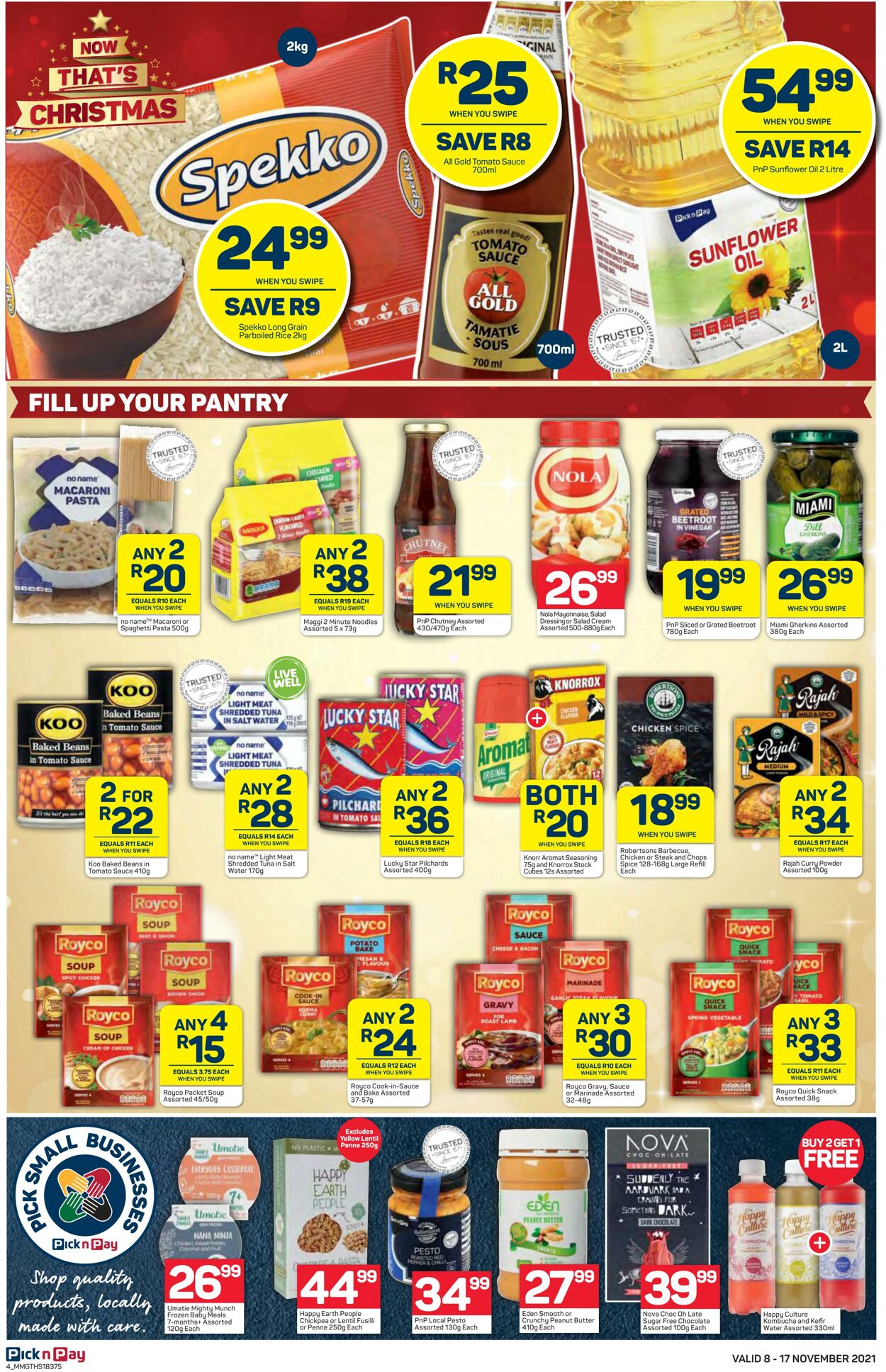 Special Pick n Pay 08.11.2021 - 17.11.2021