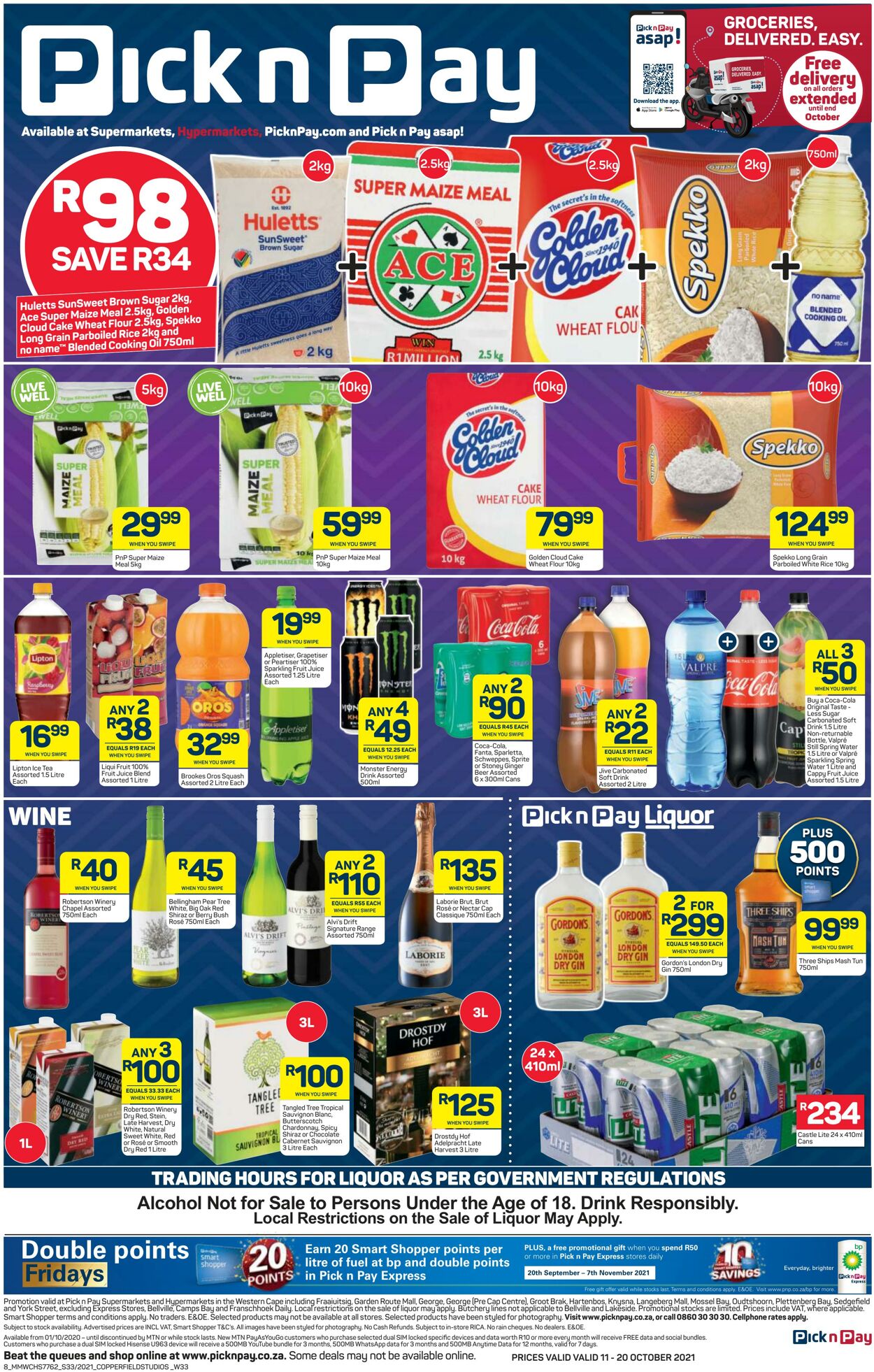 Pick n Pay Promotional Leaflet - Valid from 11.10 to 20.10 - Page nb 8 ...