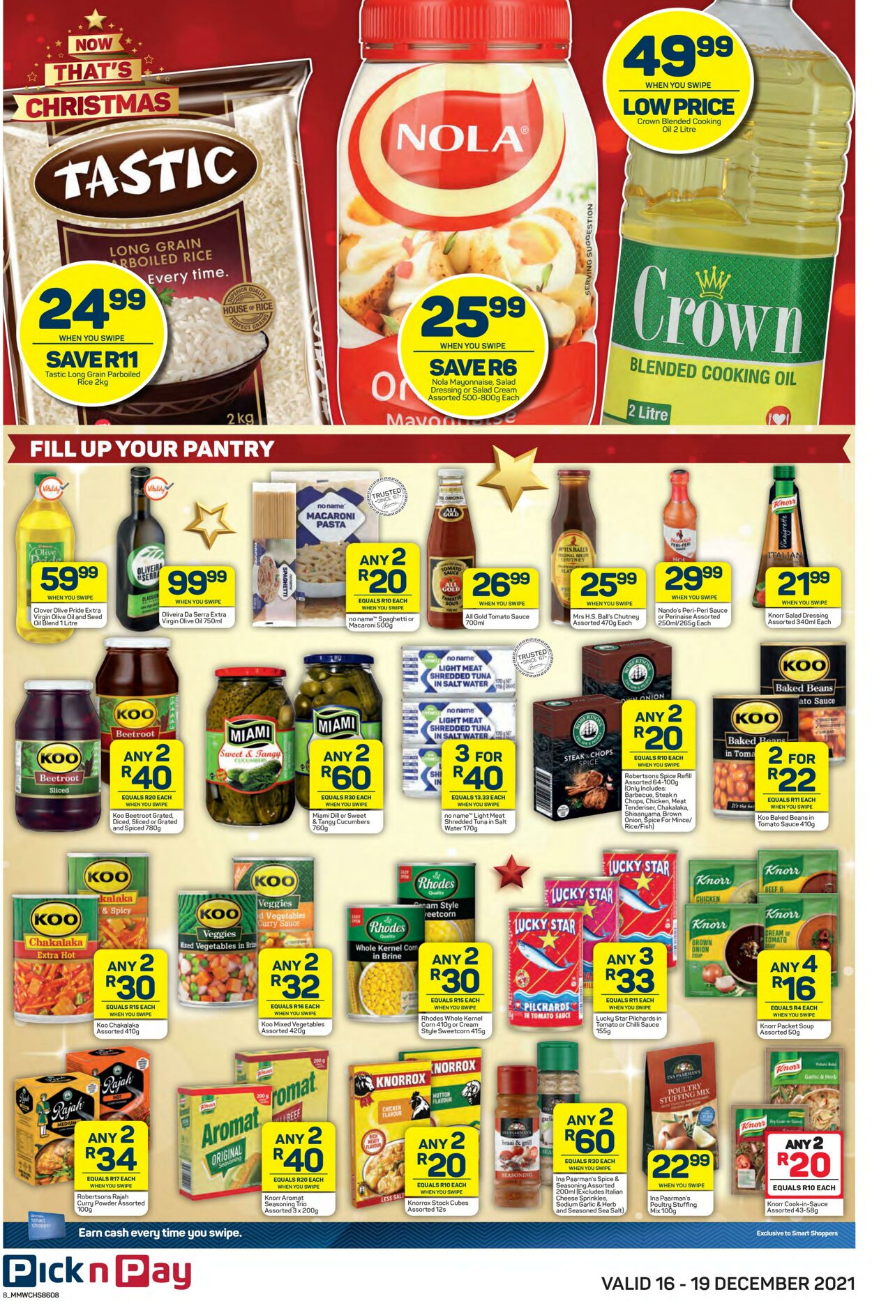 Special Pick n Pay 16.12.2021 - 19.12.2021