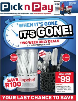 Special Pick n Pay 05.09.2022 - 18.09.2022