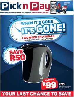 Special Pick n Pay 13.03.2023 - 19.03.2023