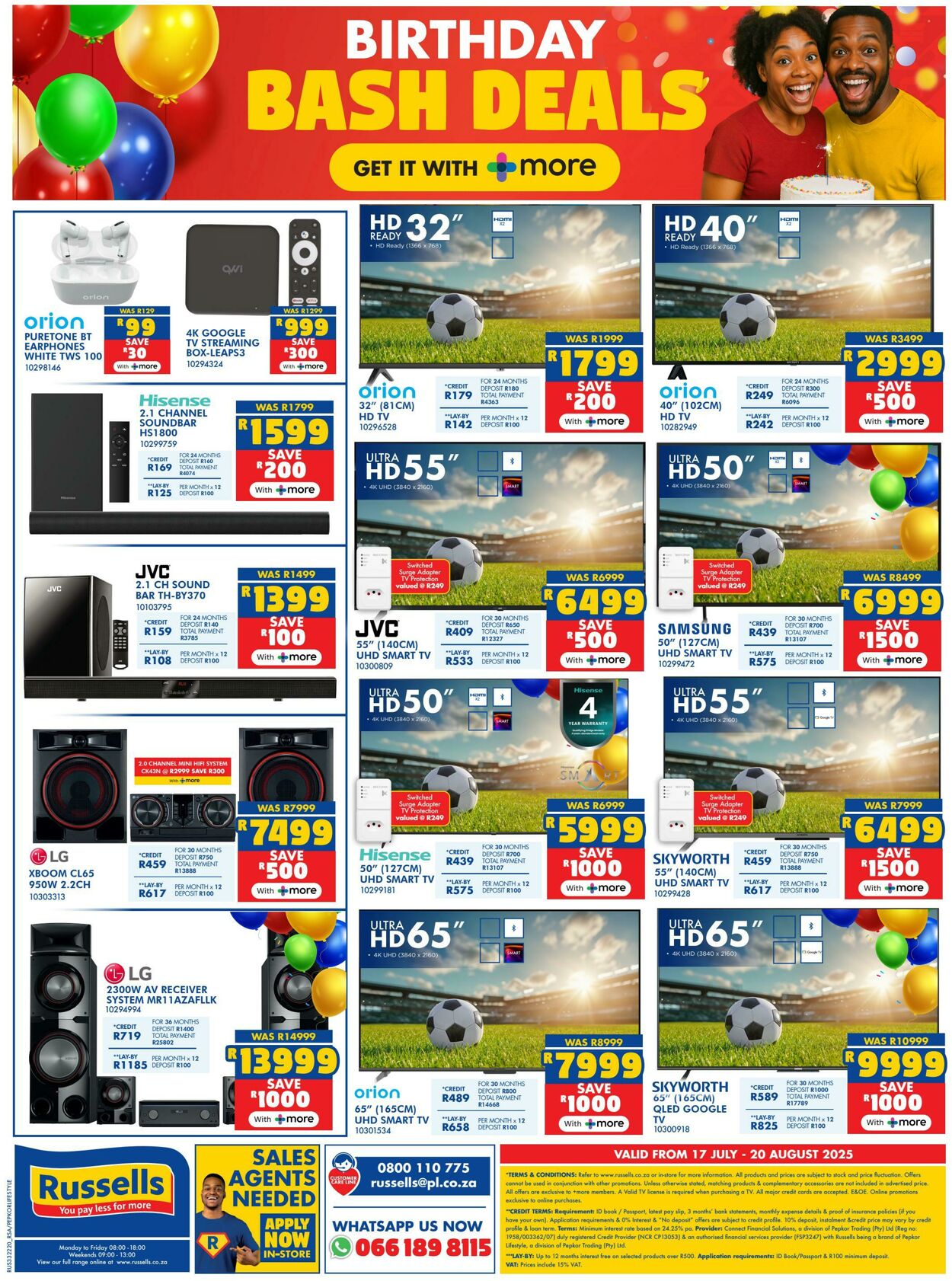 Special Russells 16.07.2025 - 25.07.2025