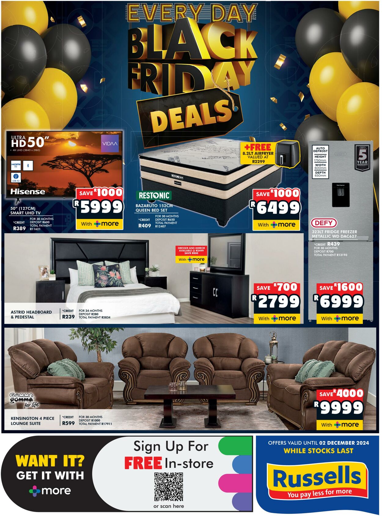 Russells Promotional specials