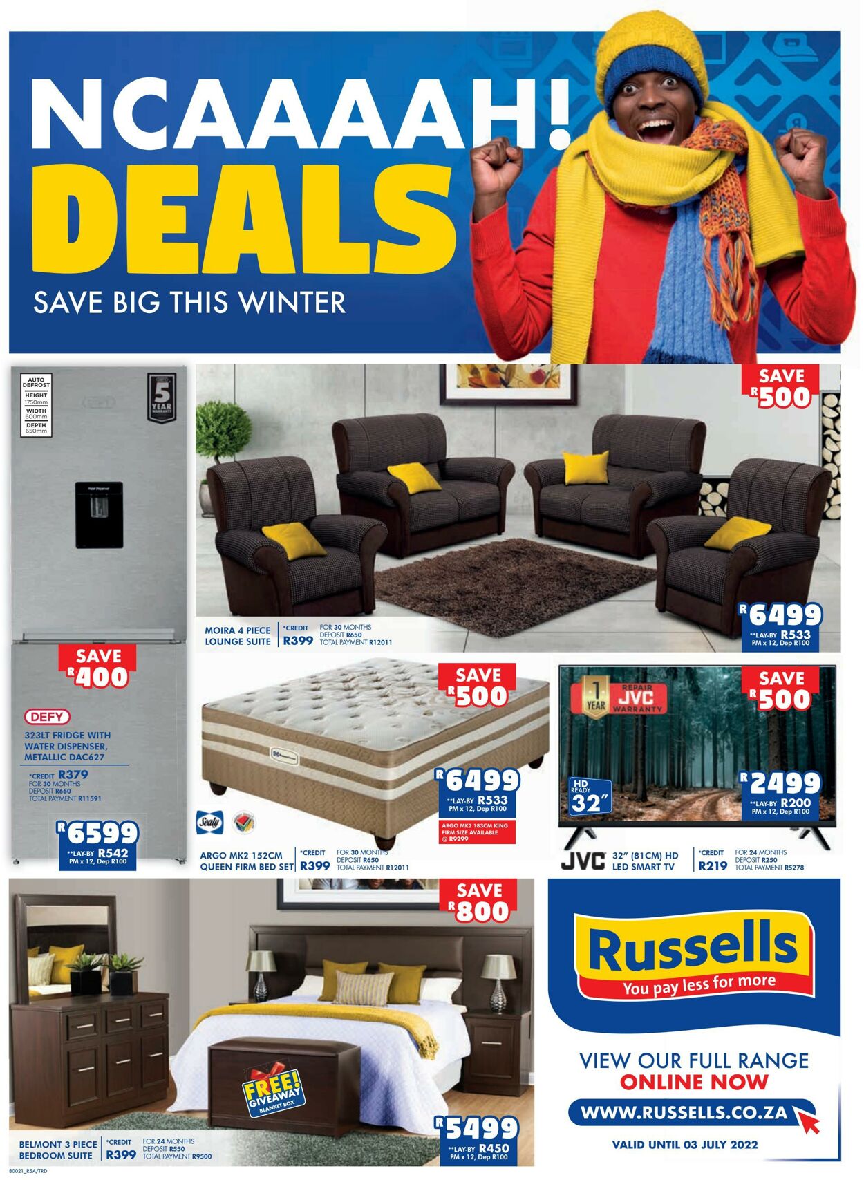 Russells Promotional specials
