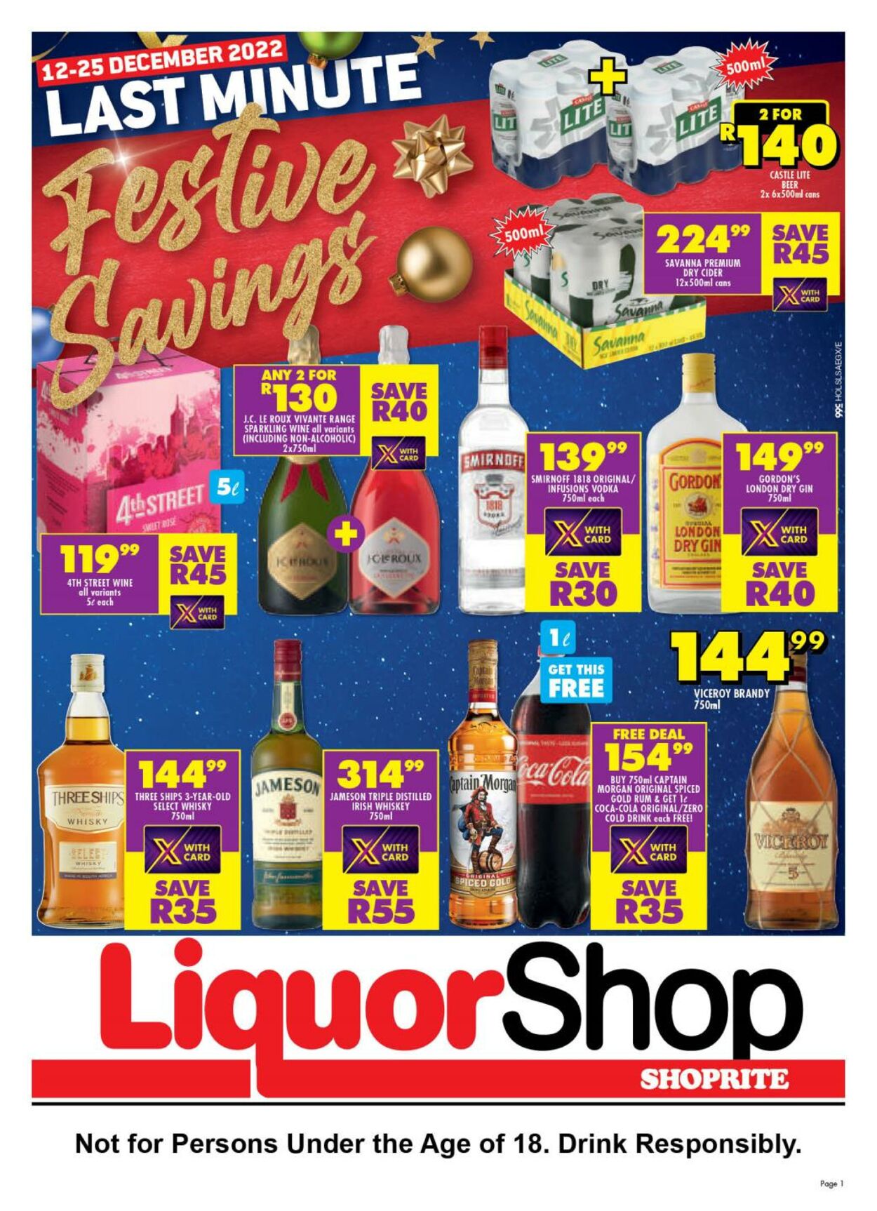 Shoprite Promotional Leaflet Christmas 2023 Valid from 12.12 to 25.