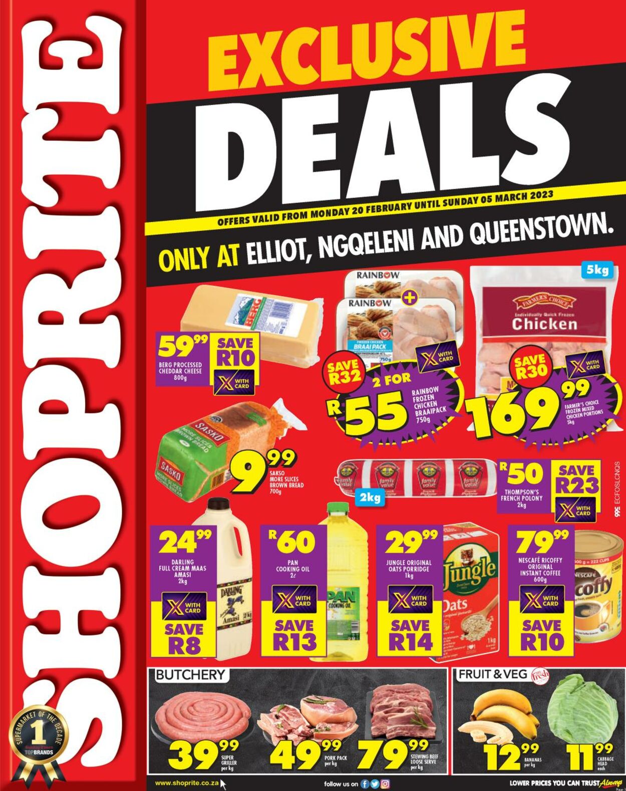 Shoprite Promotional Leaflet Valid from 20.02 to 05.03 Page nb 1