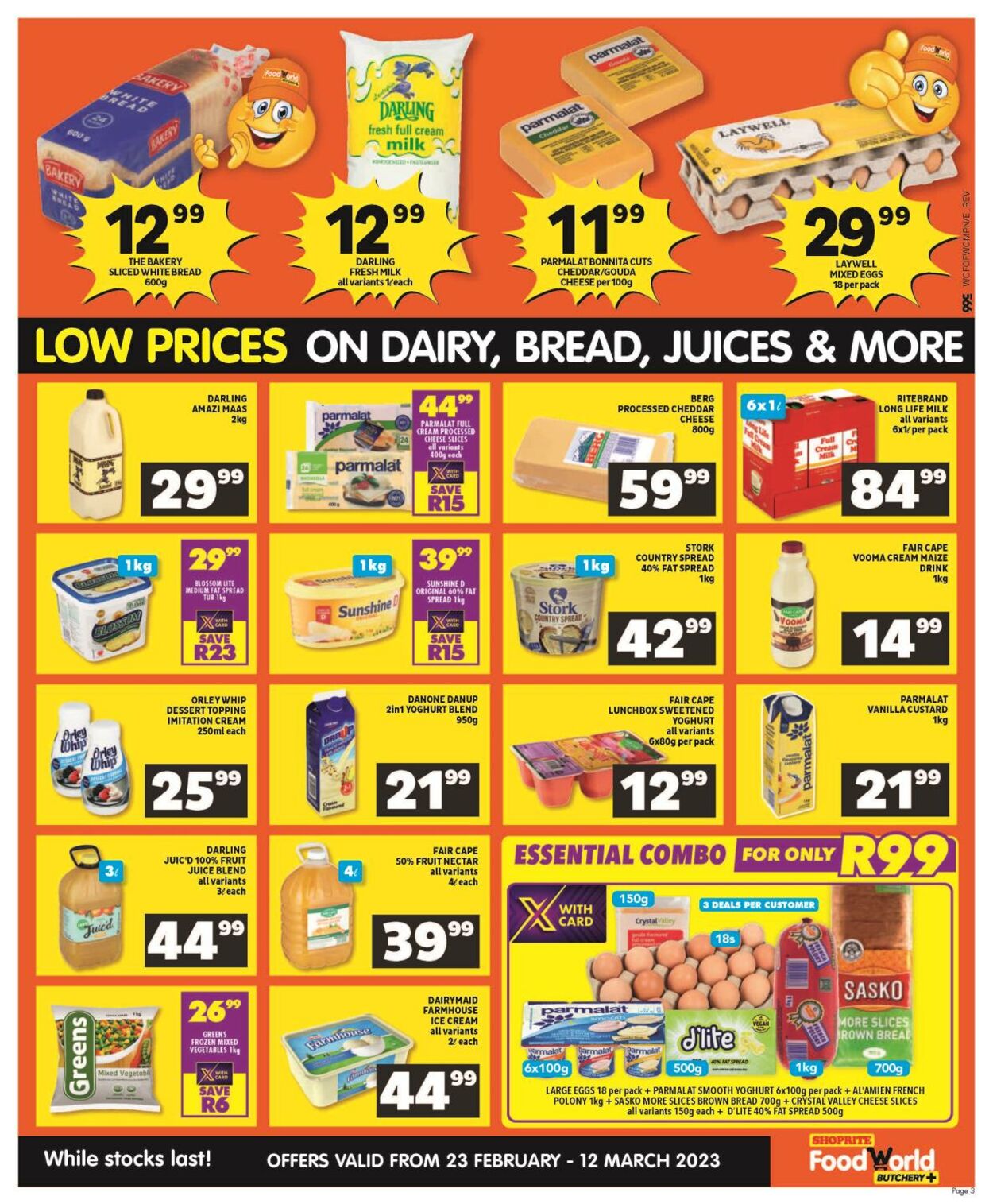 Shoprite Promotional Leaflet - Valid from 23.02 to 12.03 - Page nb 3 ...