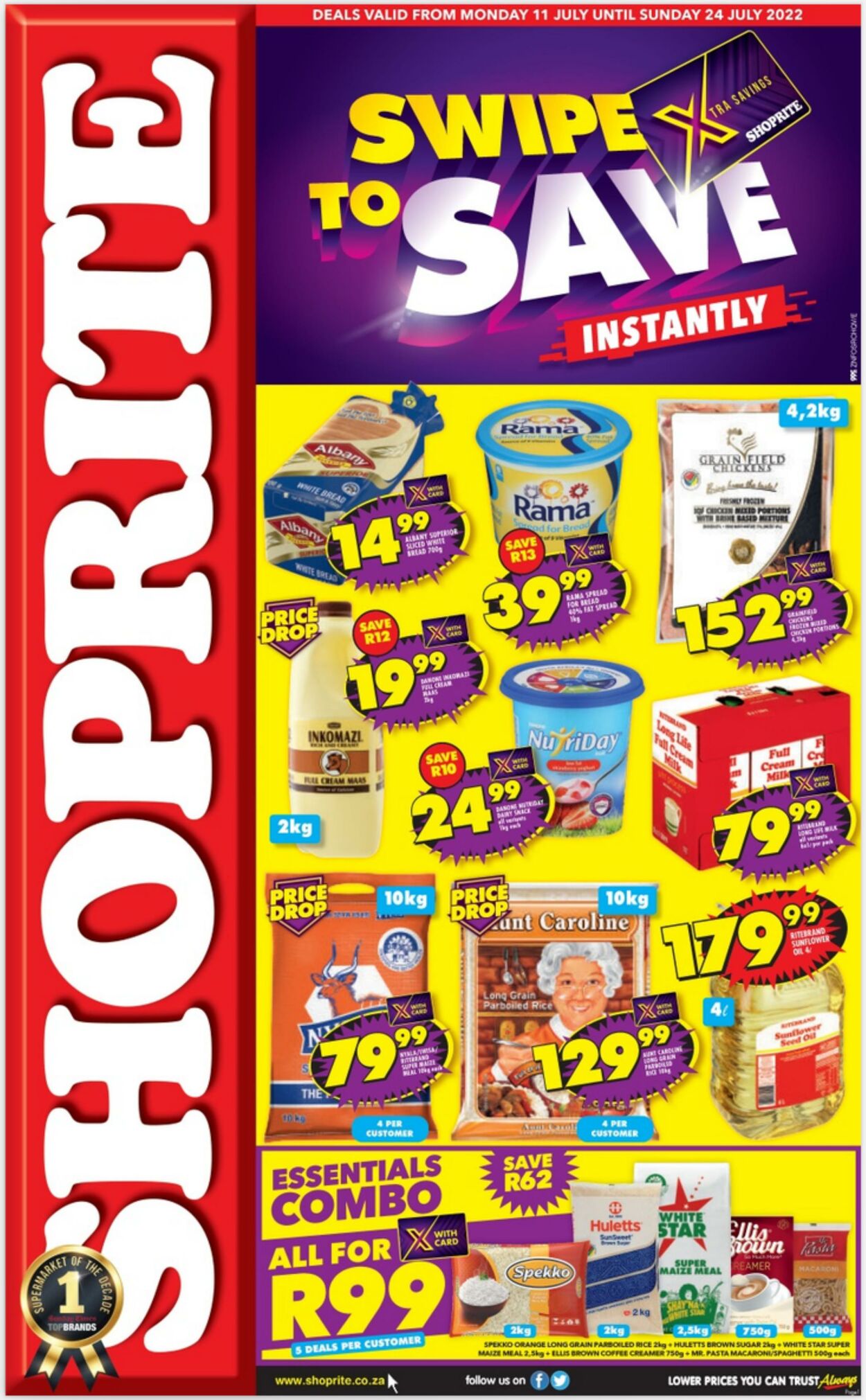 Shoprite Promotional Leaflet - Valid from 11.07 to 24.07 - Page nb 1 ...