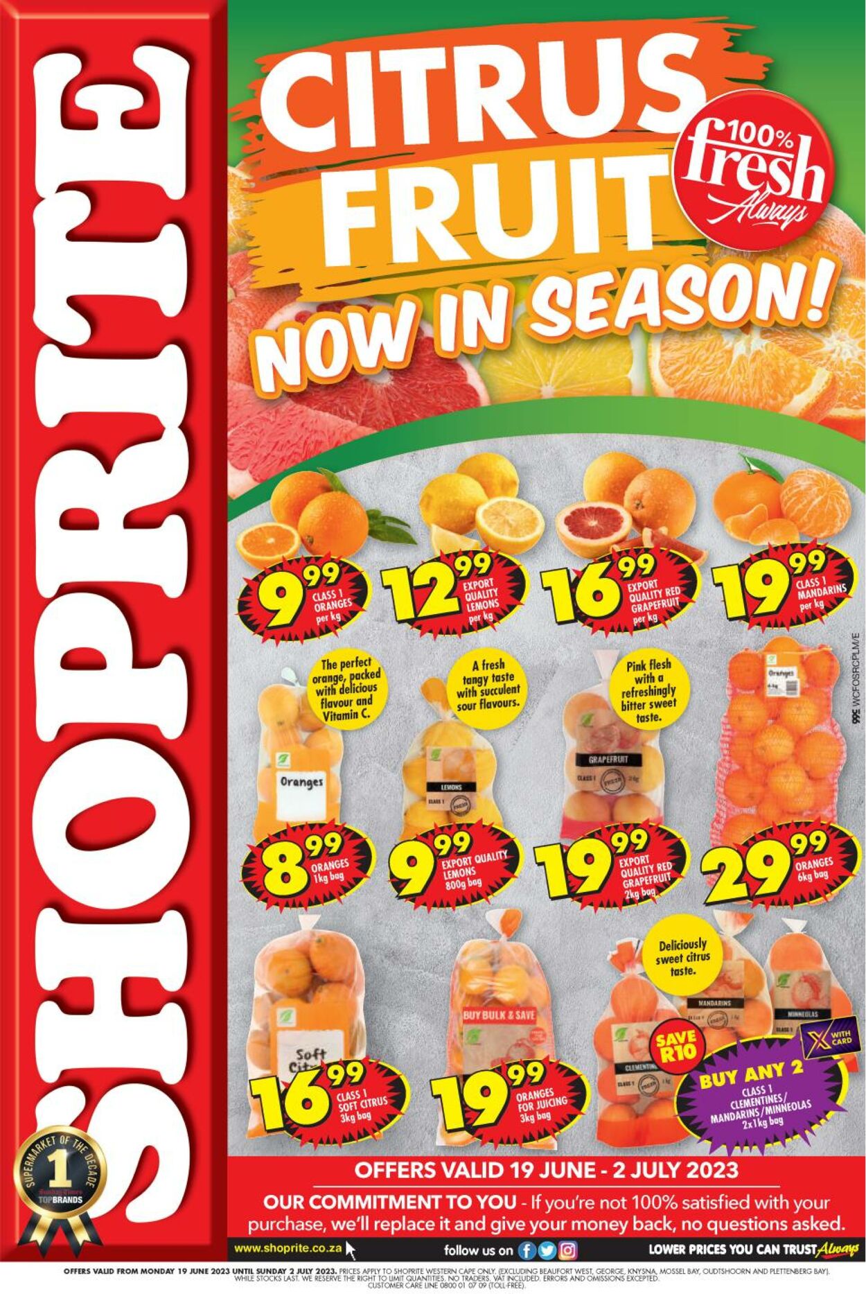 Shoprite Promotional Leaflet Valid from 19.06 to 02.07 Page nb 1