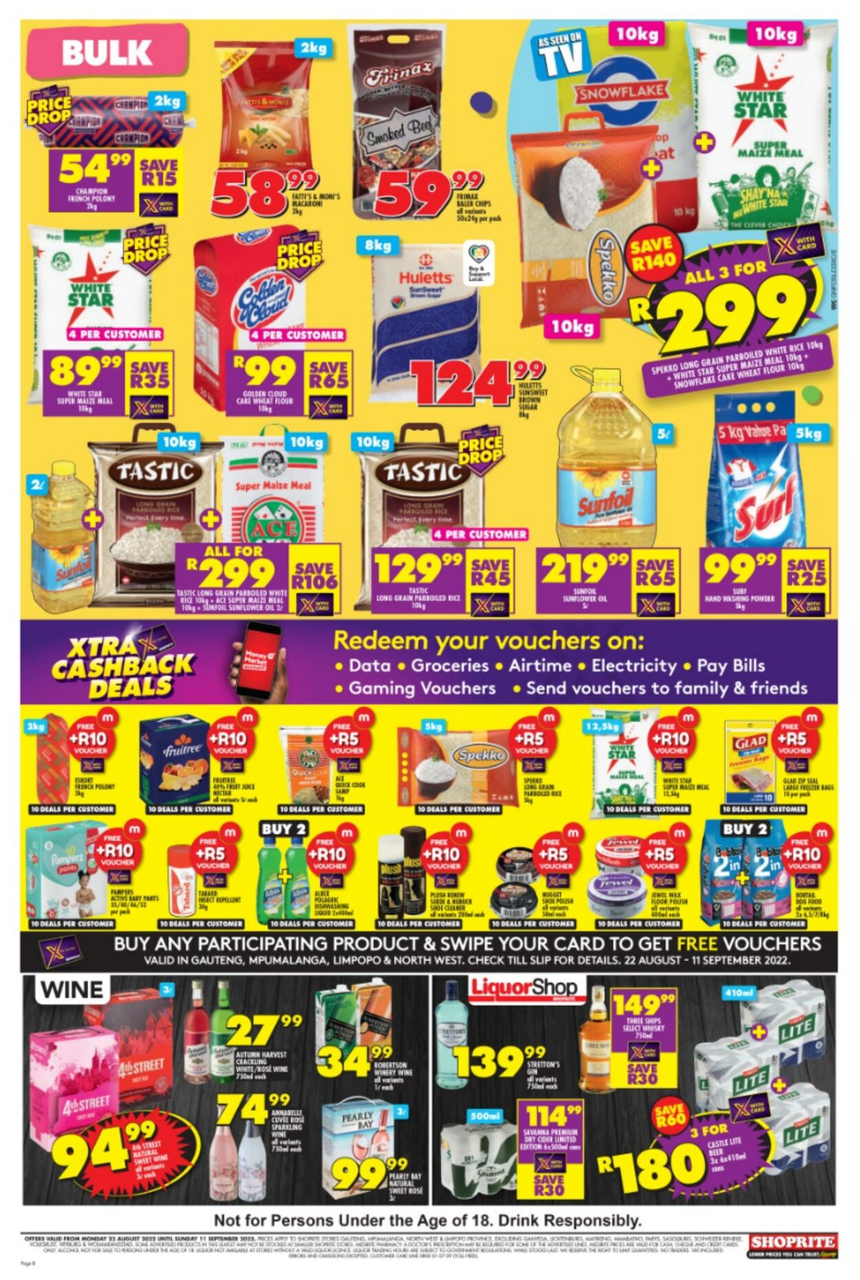 Shoprite Promotional Leaflet - Valid from 25.08 to 11.09 - Page nb 8 ...