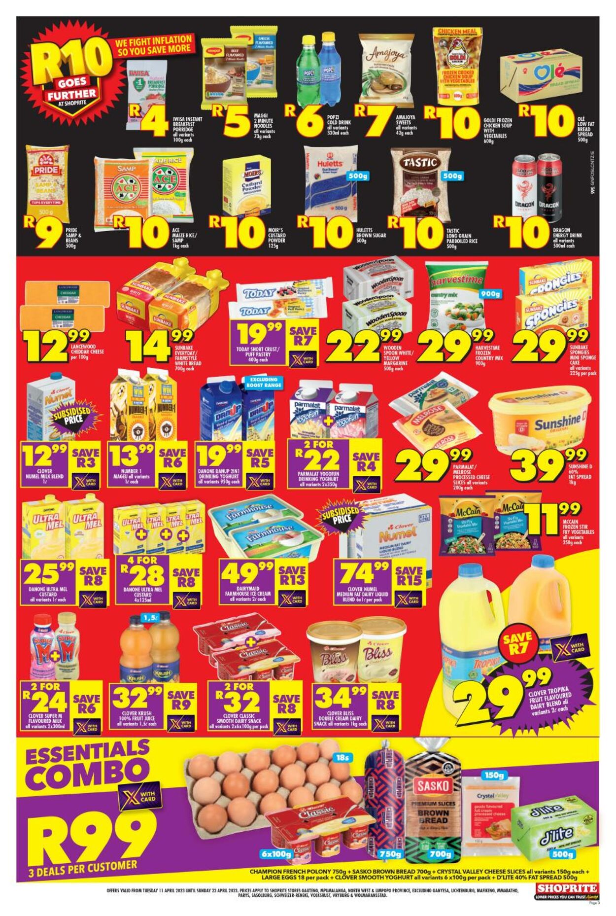 Shoprite Promotional Leaflet - Valid from 11.04 to 23.04 - Page nb 3 ...