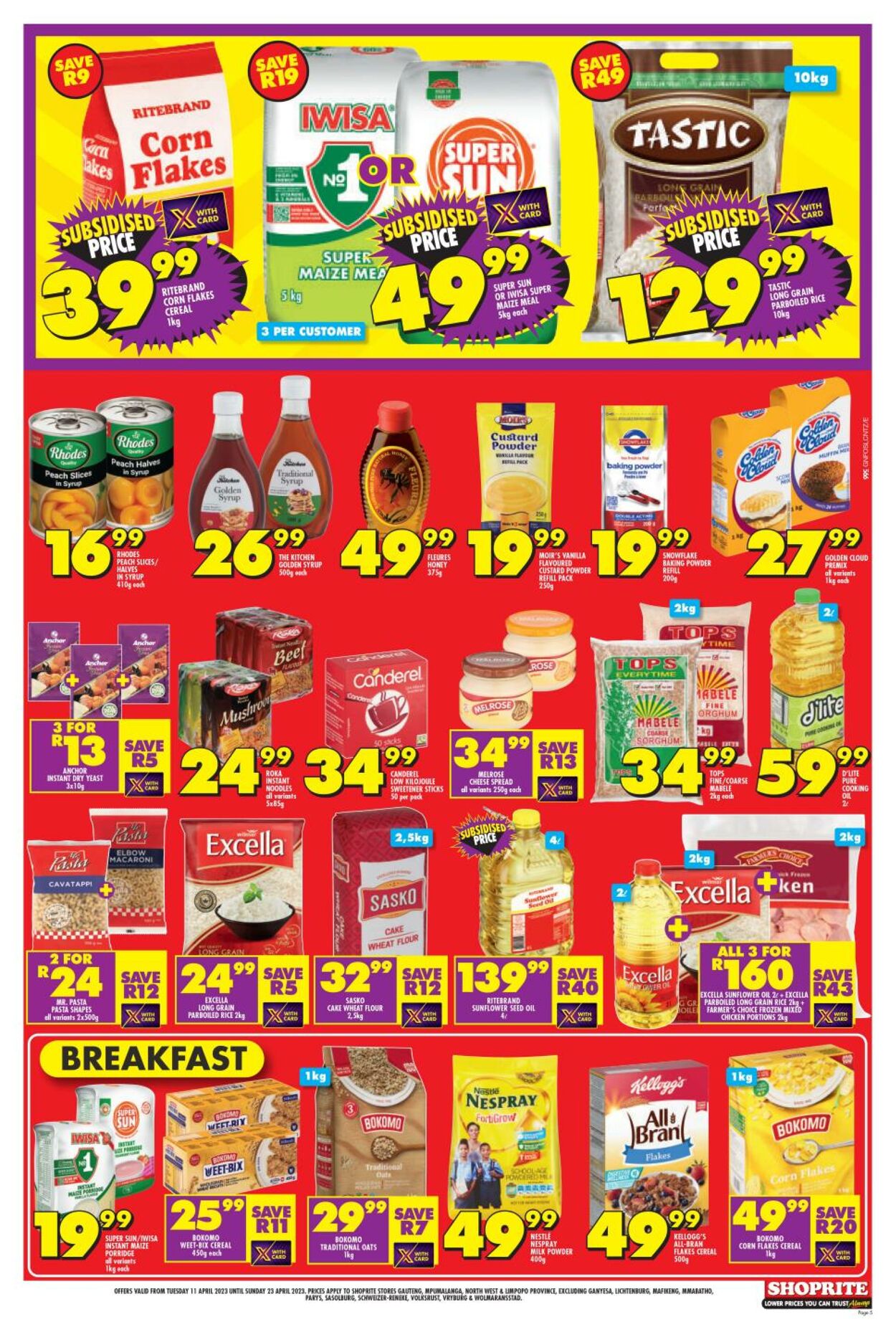 Shoprite Promotional Leaflet - Valid from 11.04 to 23.04 - Page nb 5 ...