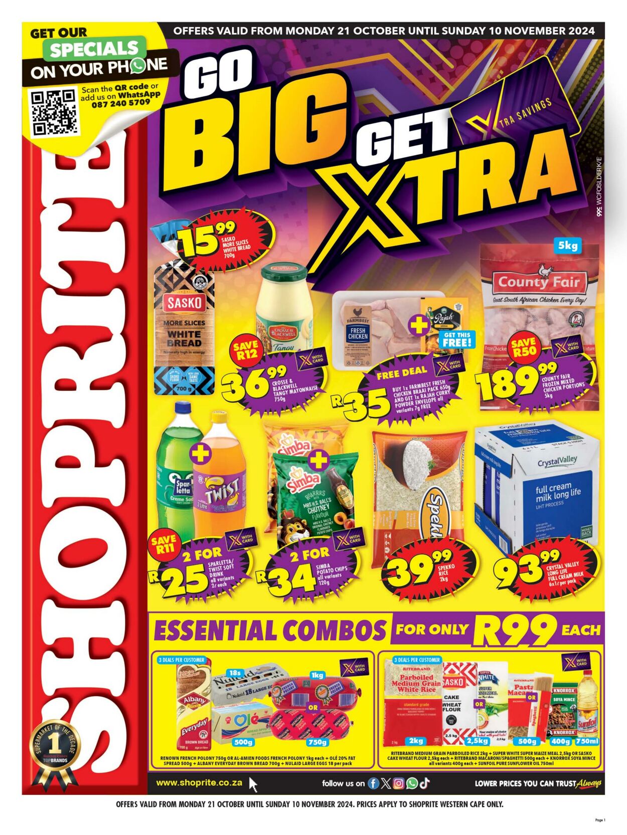 Special Shoprite - Shoprite 21 Oct, 2024 - 10 Nov, 2024