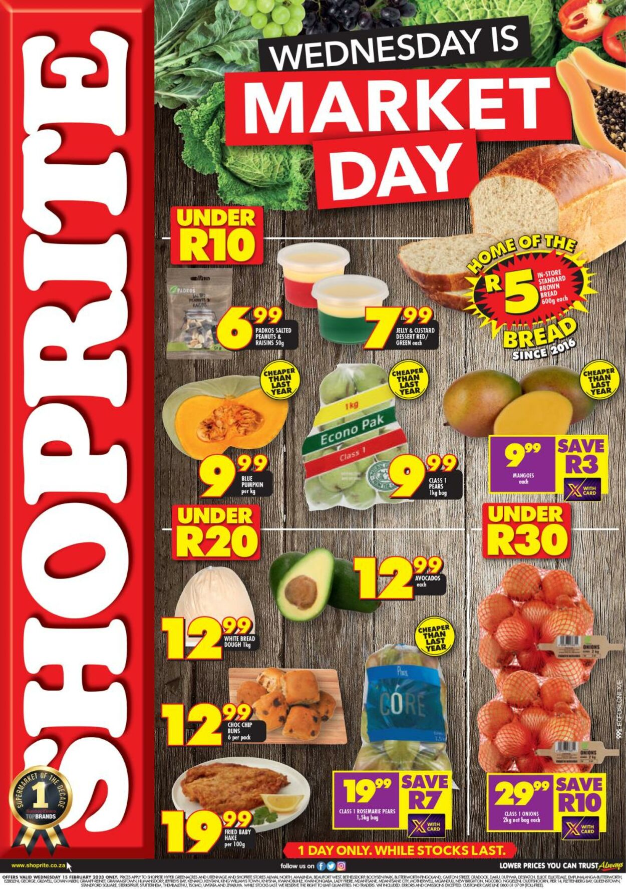 Shoprite Promotional Leaflet - Valid from 15.02 to 15.02 - Page nb 1 ...