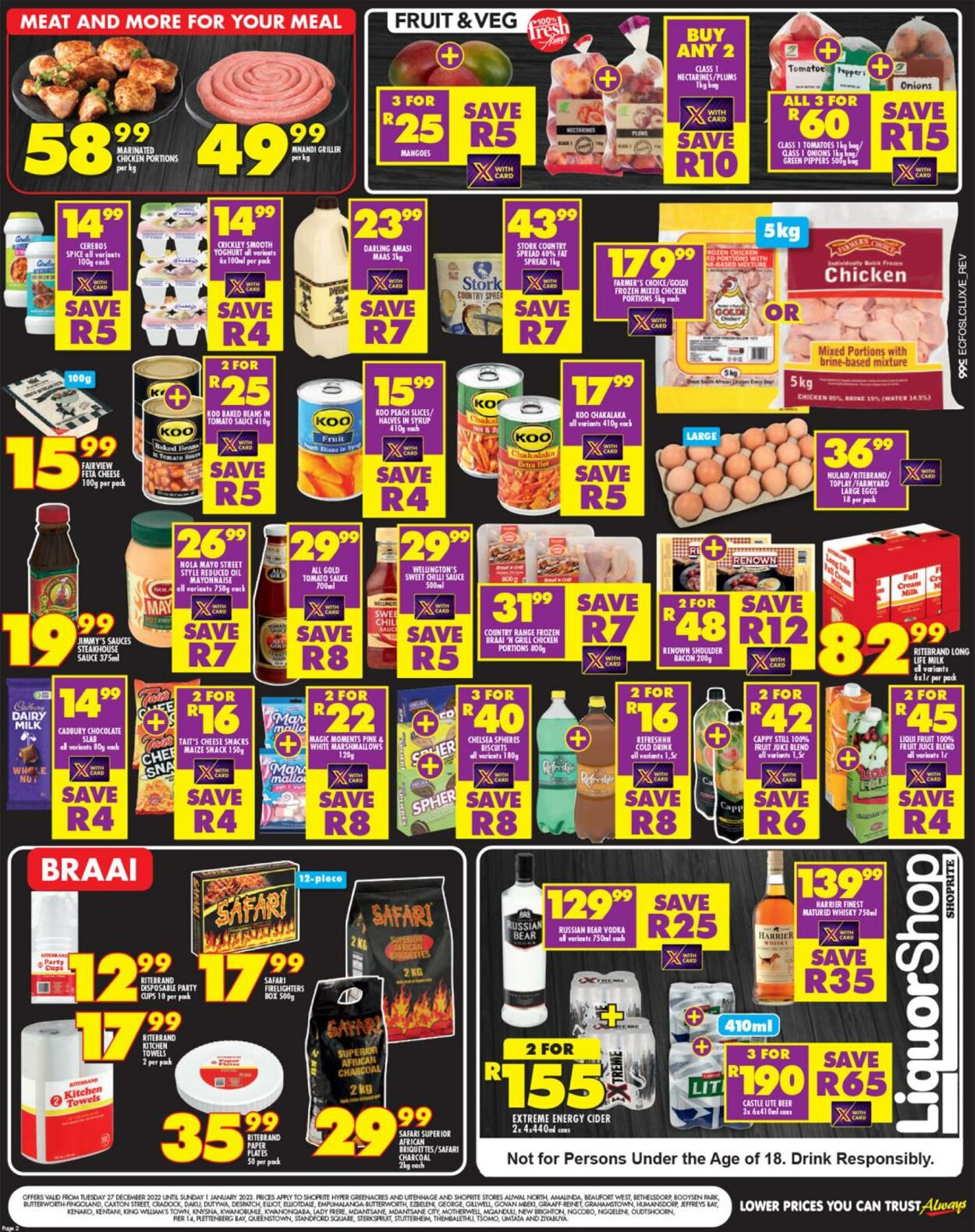 Shoprite Promotional Leaflet - Valid from 27.12 to 01.01 - Page nb 2 ...